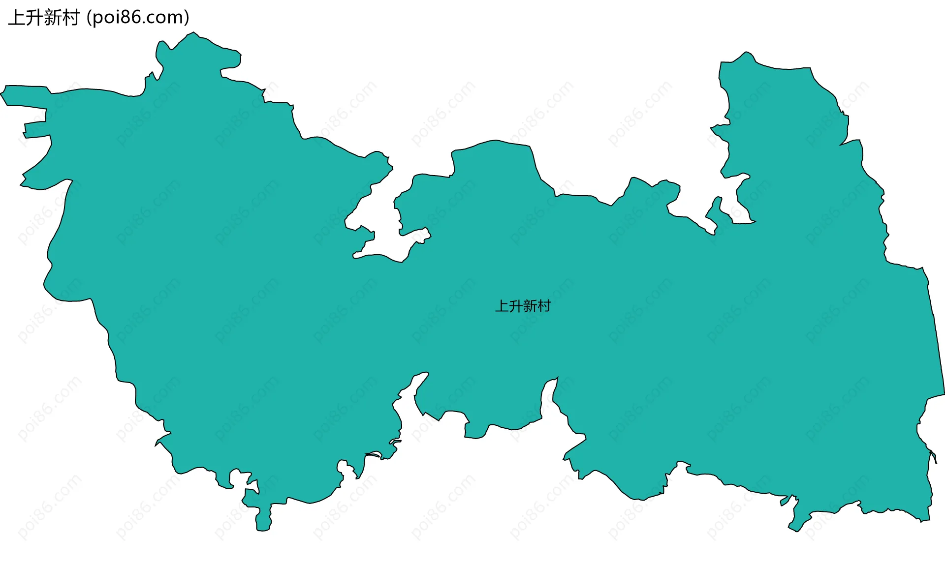上升新村边界地图