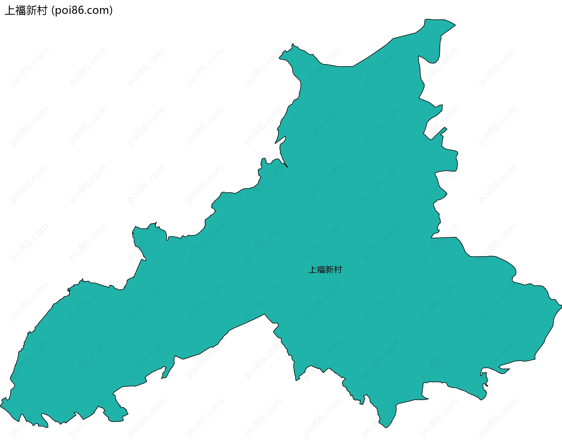 上福新村边界地图