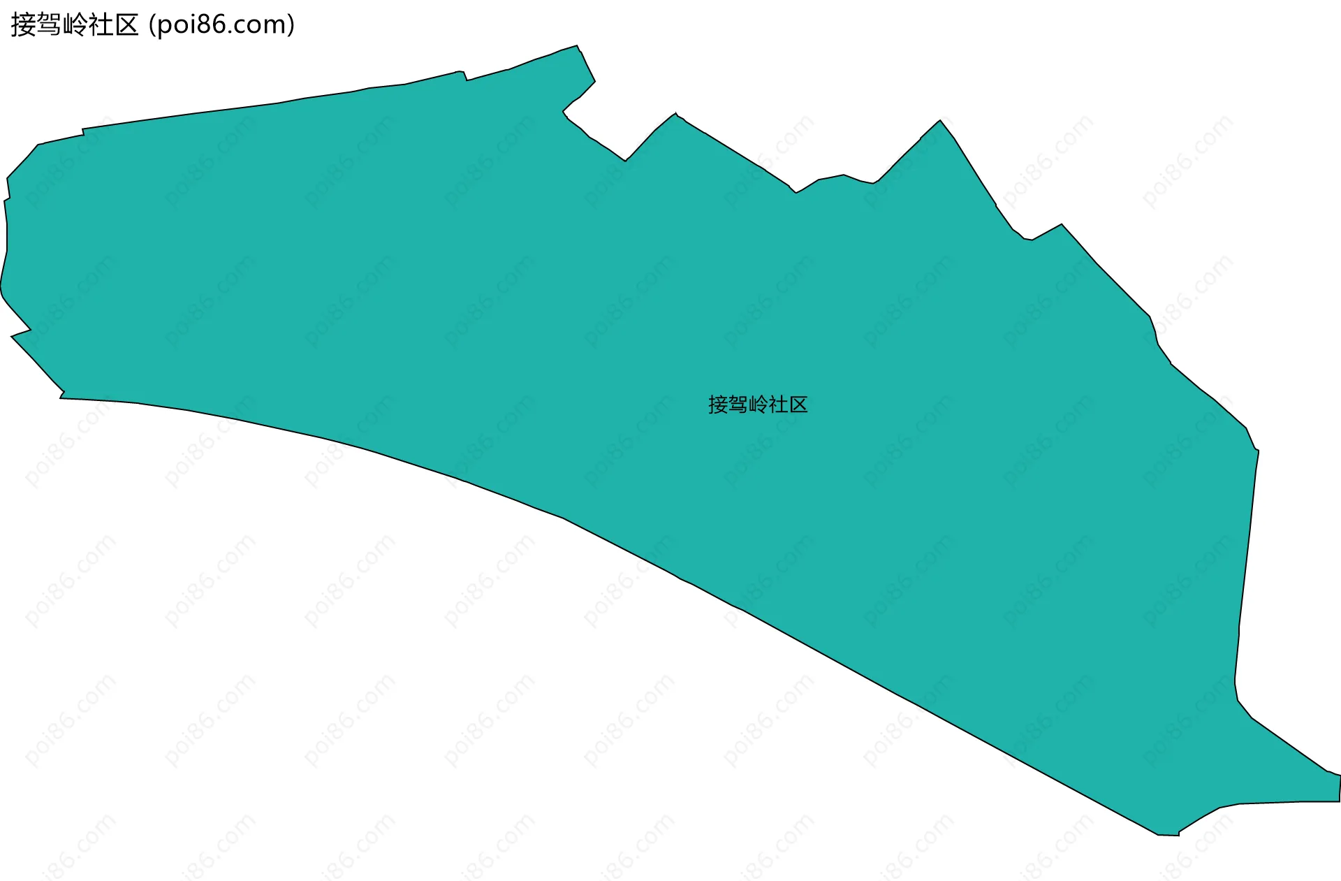 接驾岭社区边界地图