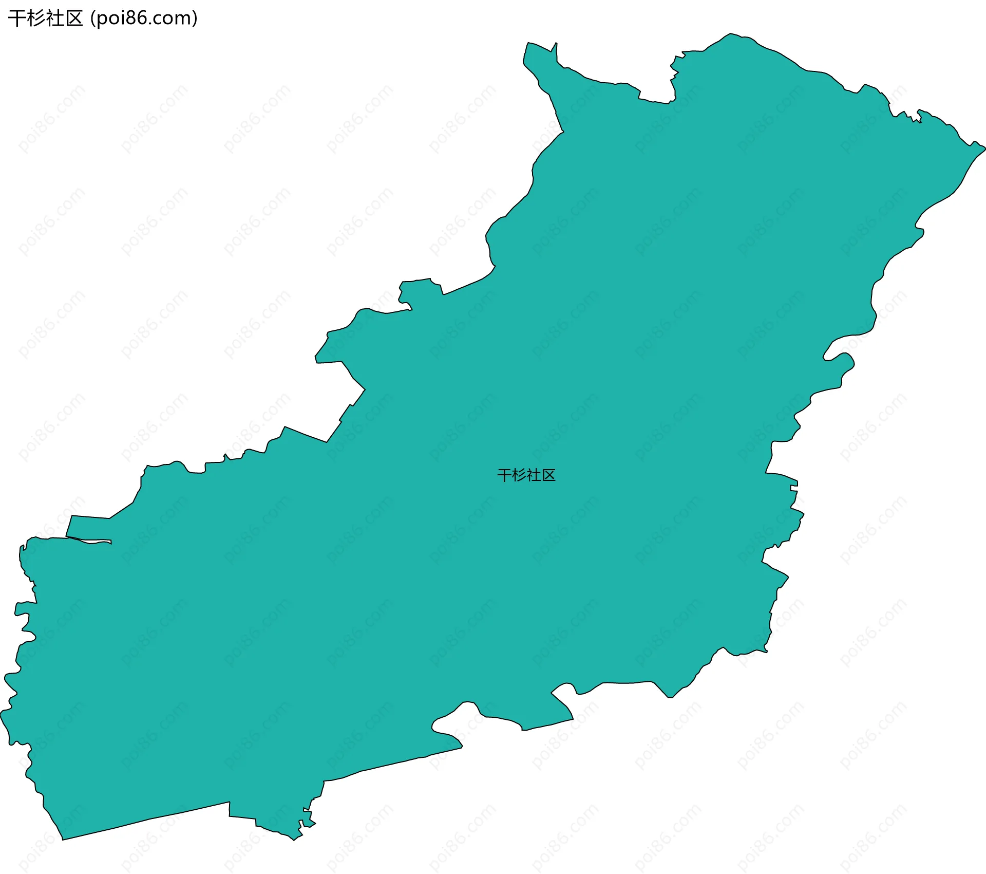 干杉社区边界地图