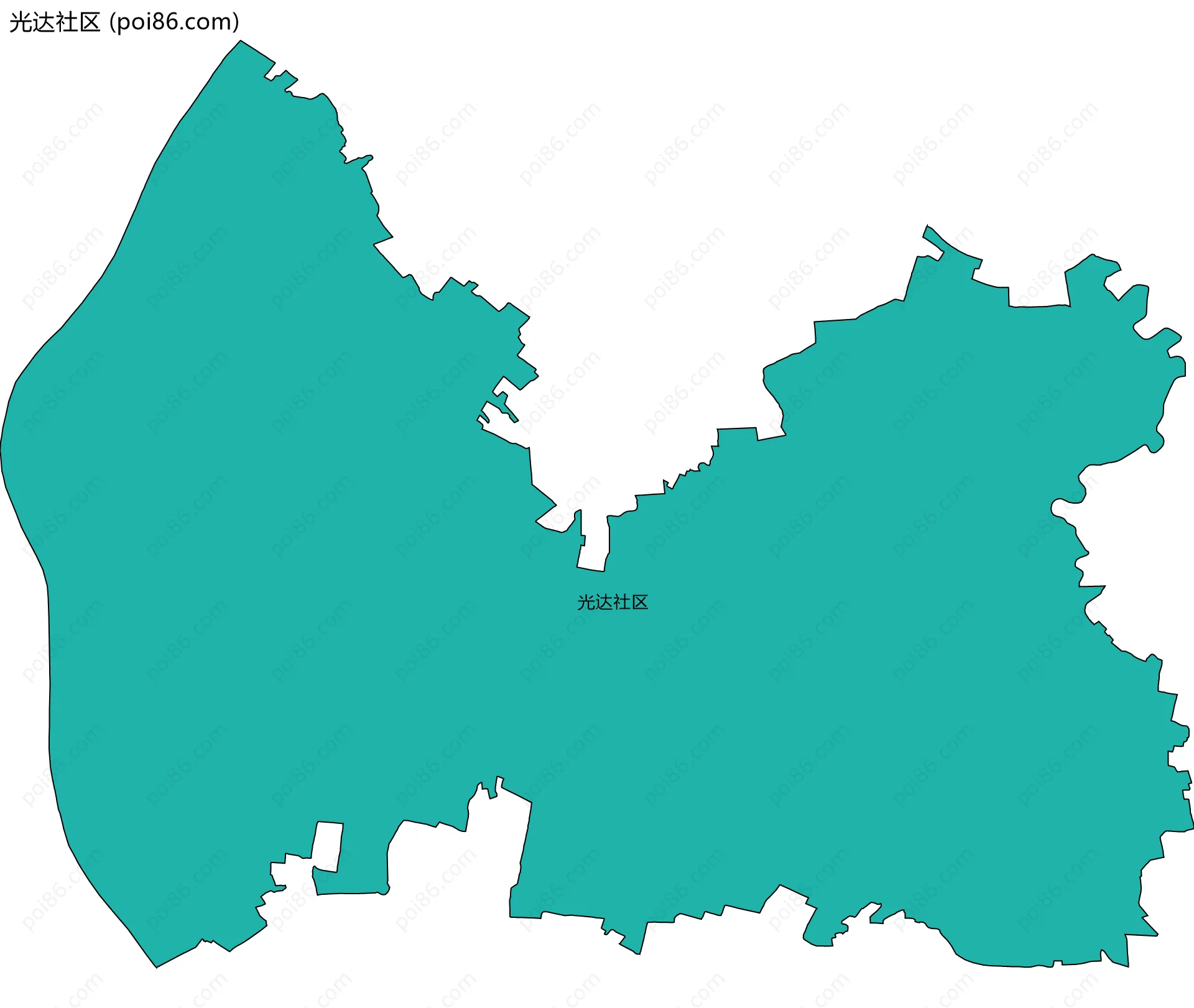 光达社区边界地图