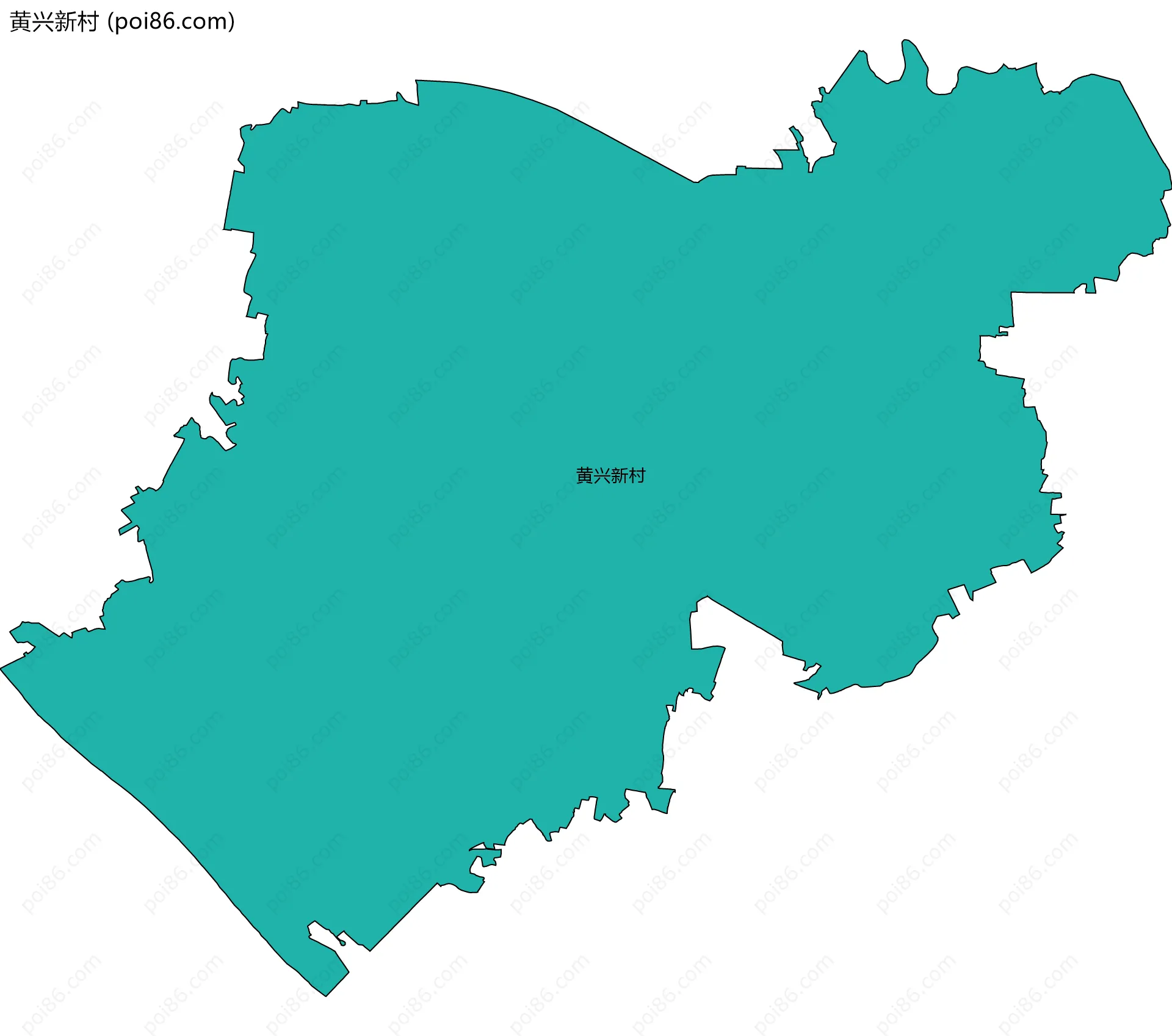 黄兴新村边界地图