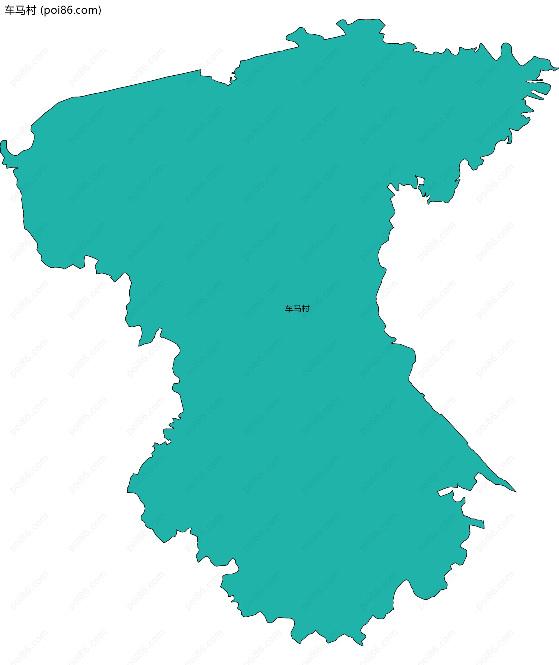 车马村边界地图