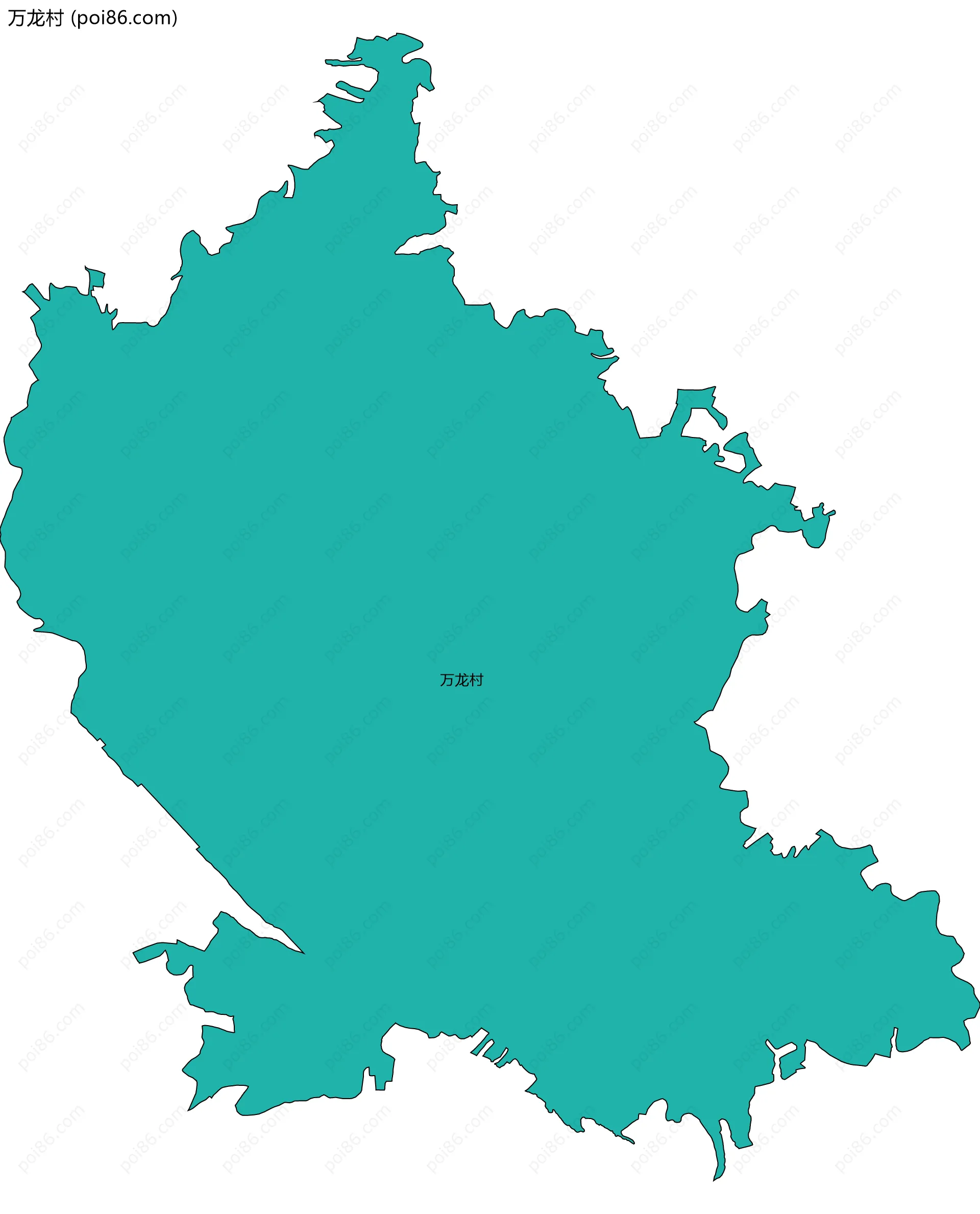 万龙村边界地图