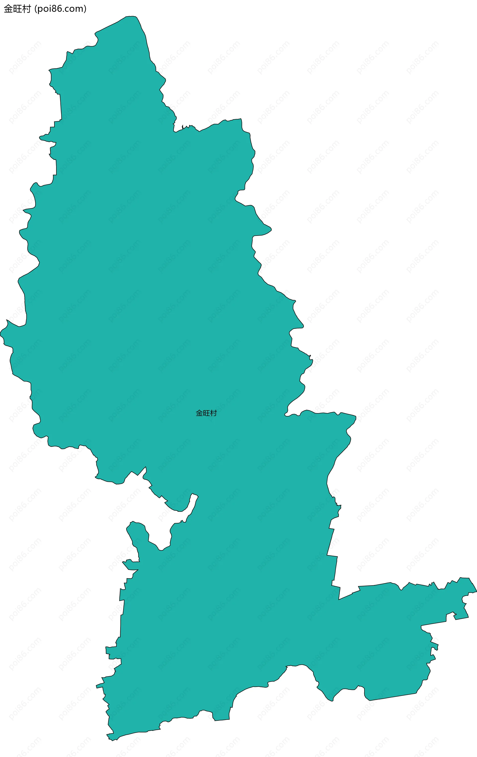 金旺村边界地图