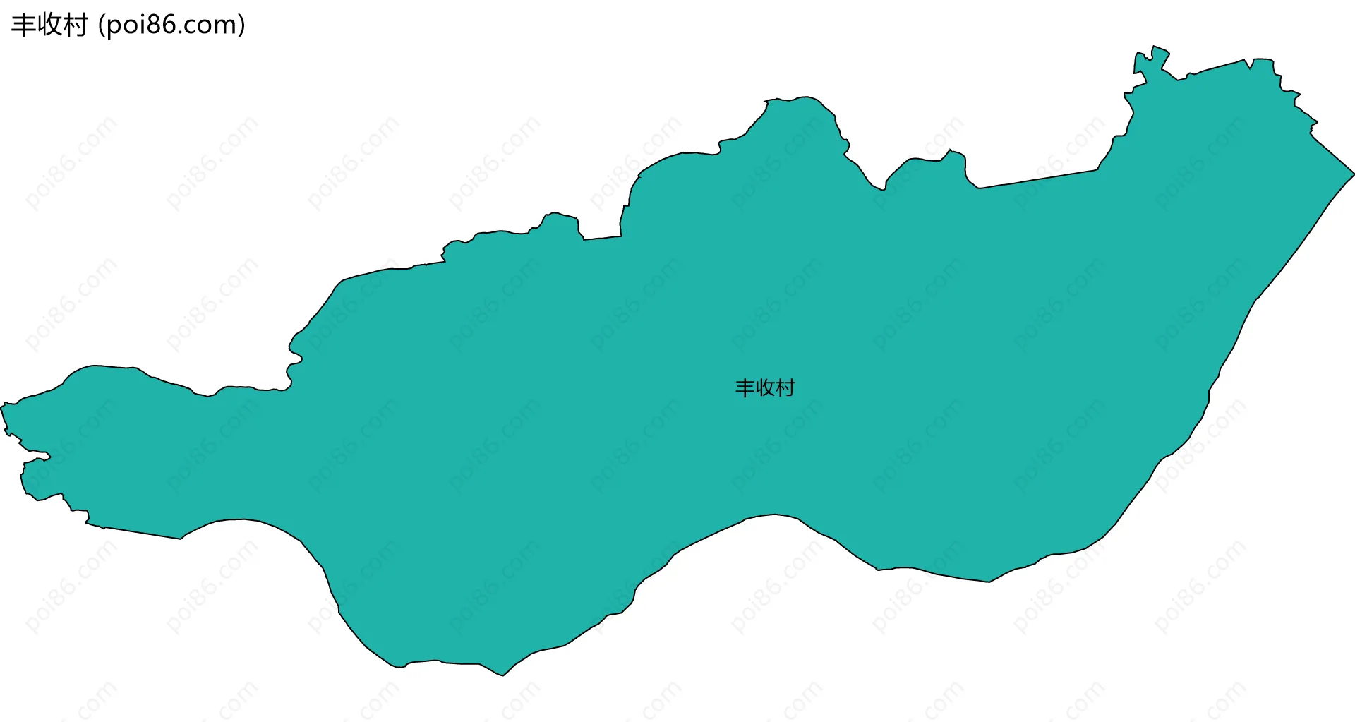 丰收村边界地图