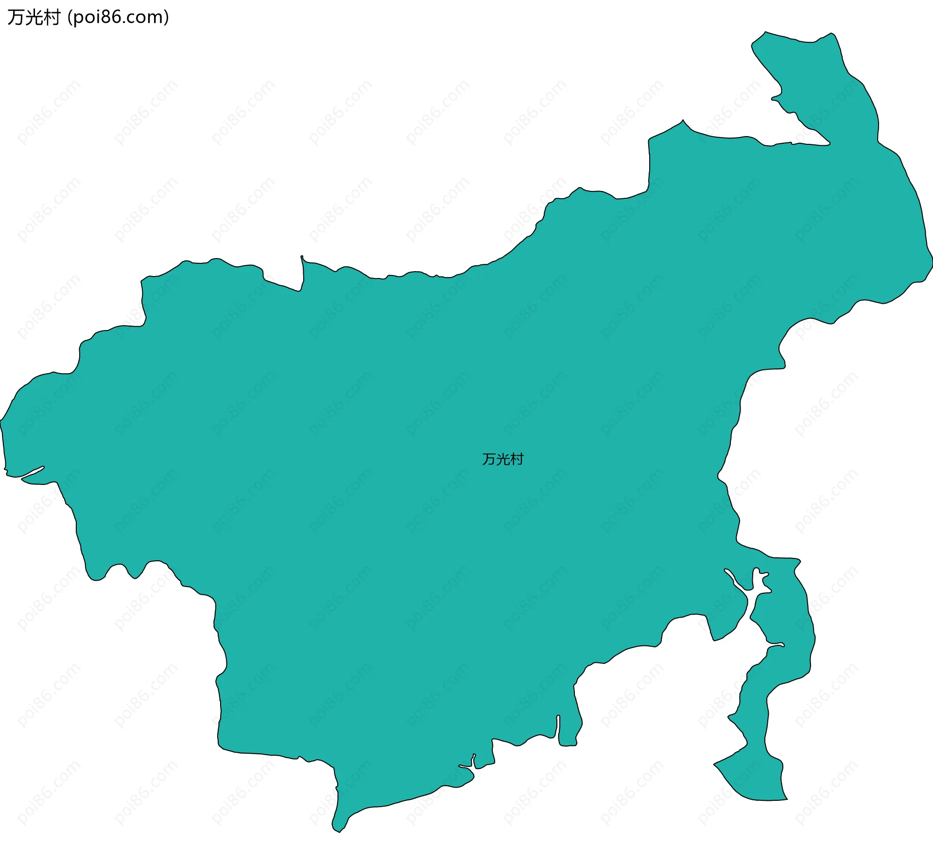万光村边界地图