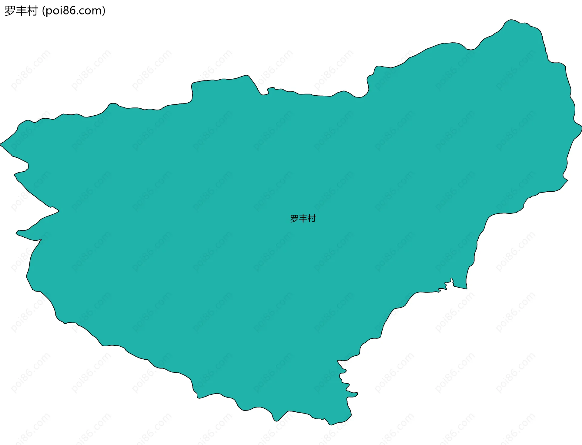 罗丰村边界地图