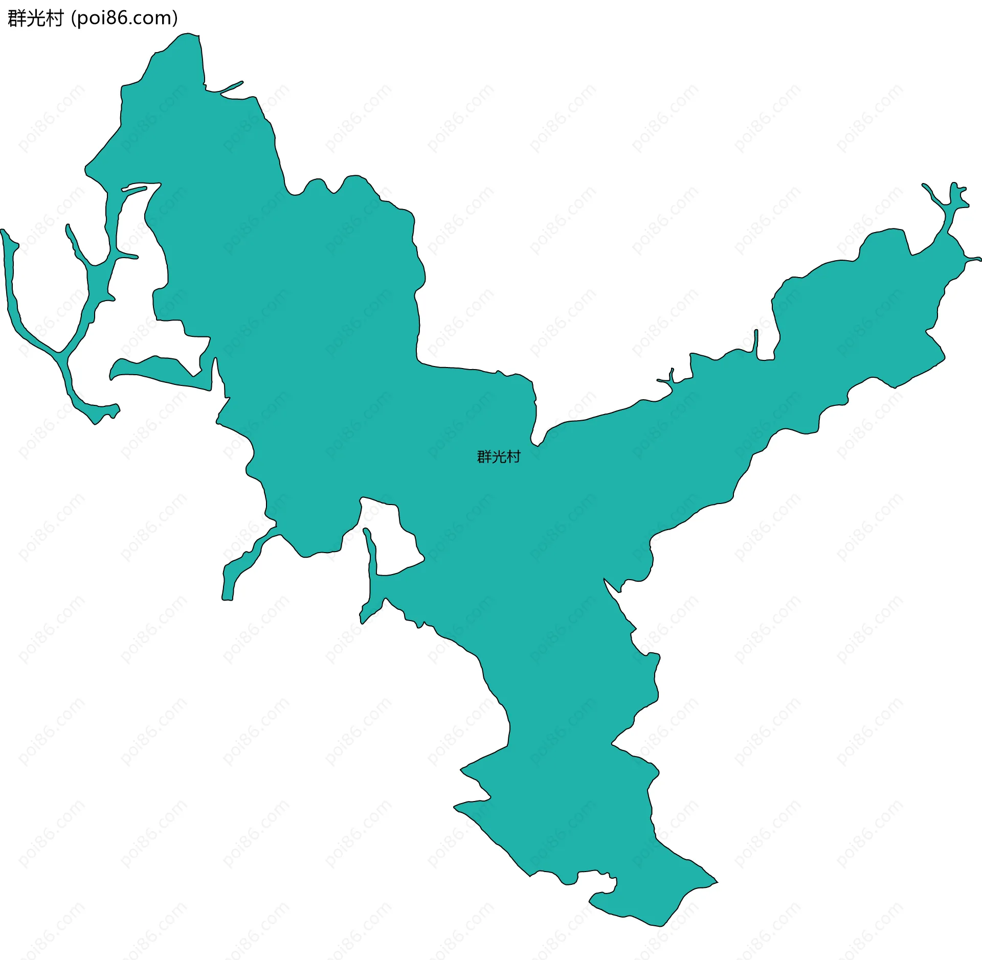 群光村边界地图