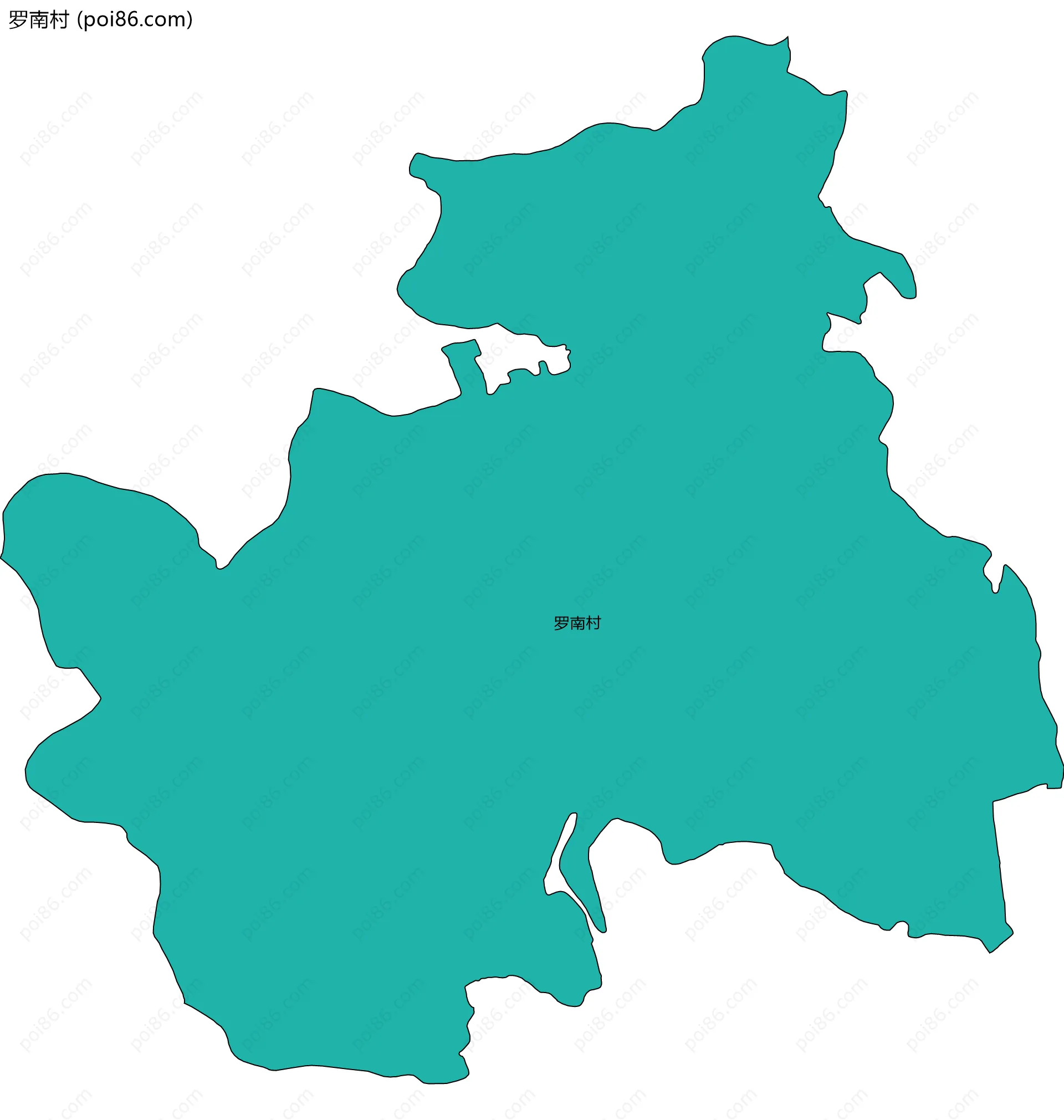 罗南村边界地图