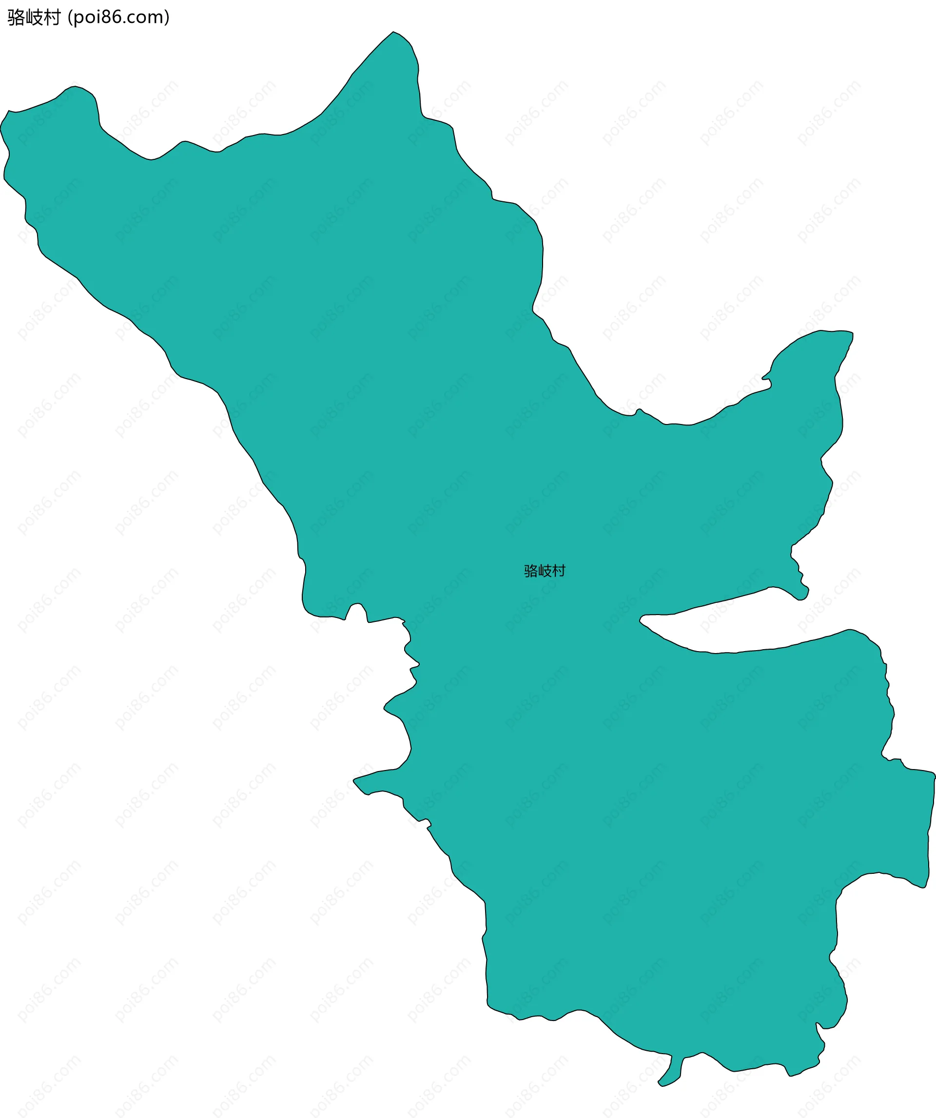 骆岐村边界地图