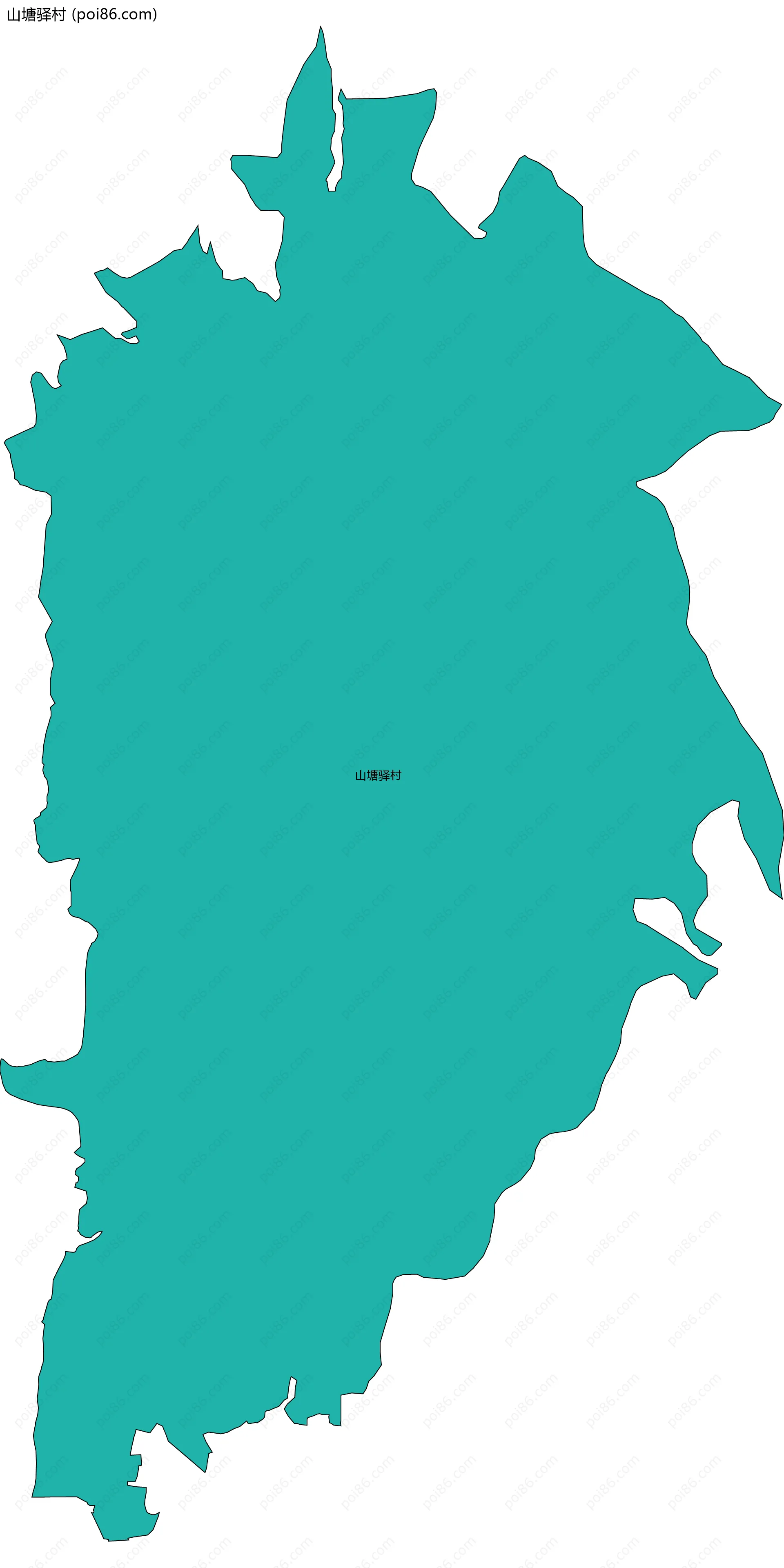 山塘驿村边界地图