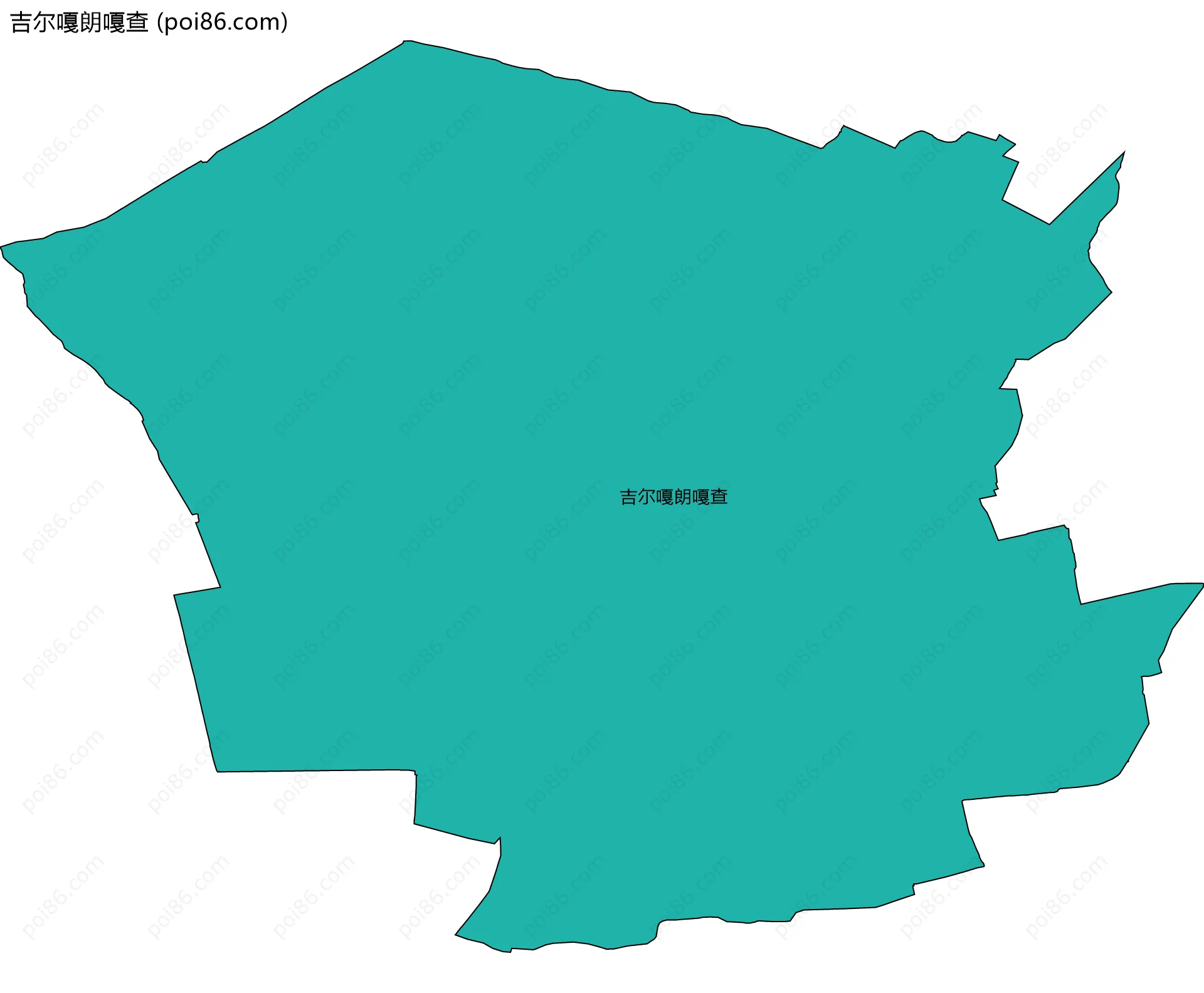 吉尔嘎朗嘎查边界地图