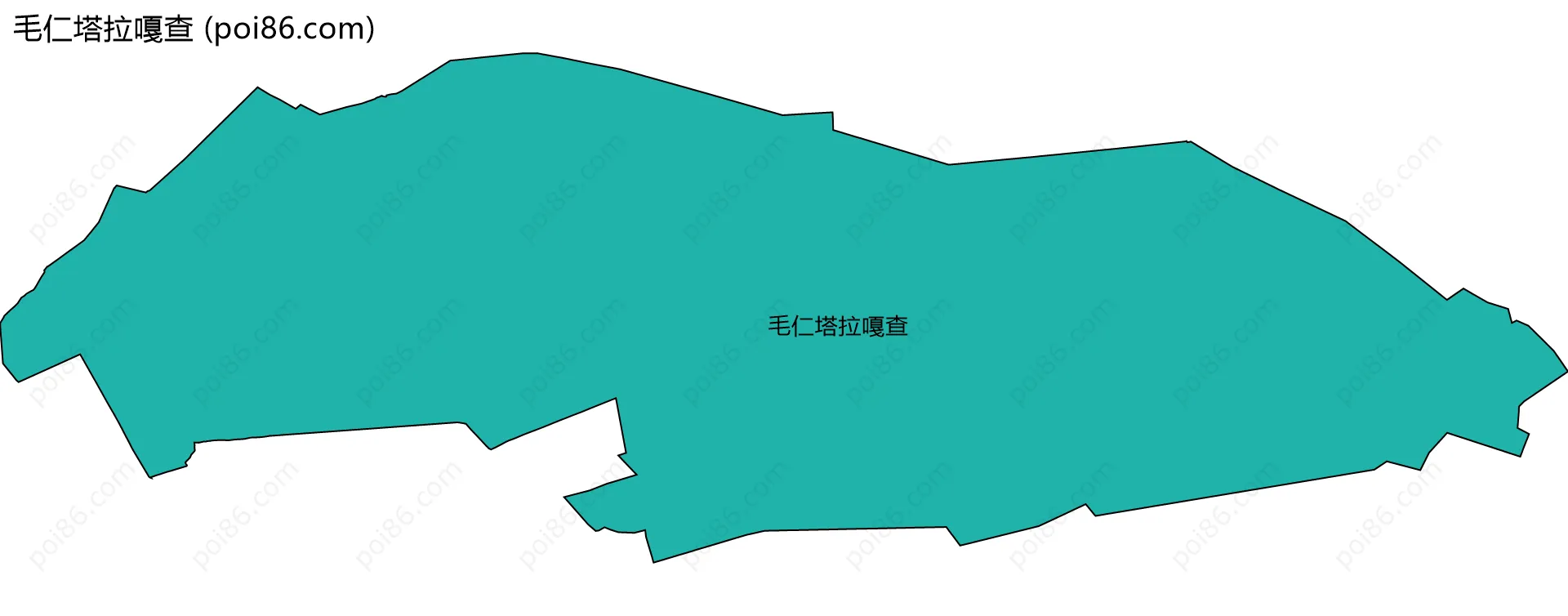 毛仁塔拉嘎查边界地图
