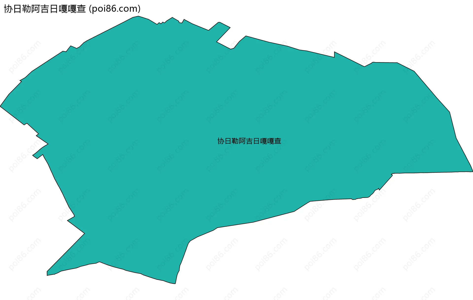 协日勒阿吉日嘎嘎查边界地图