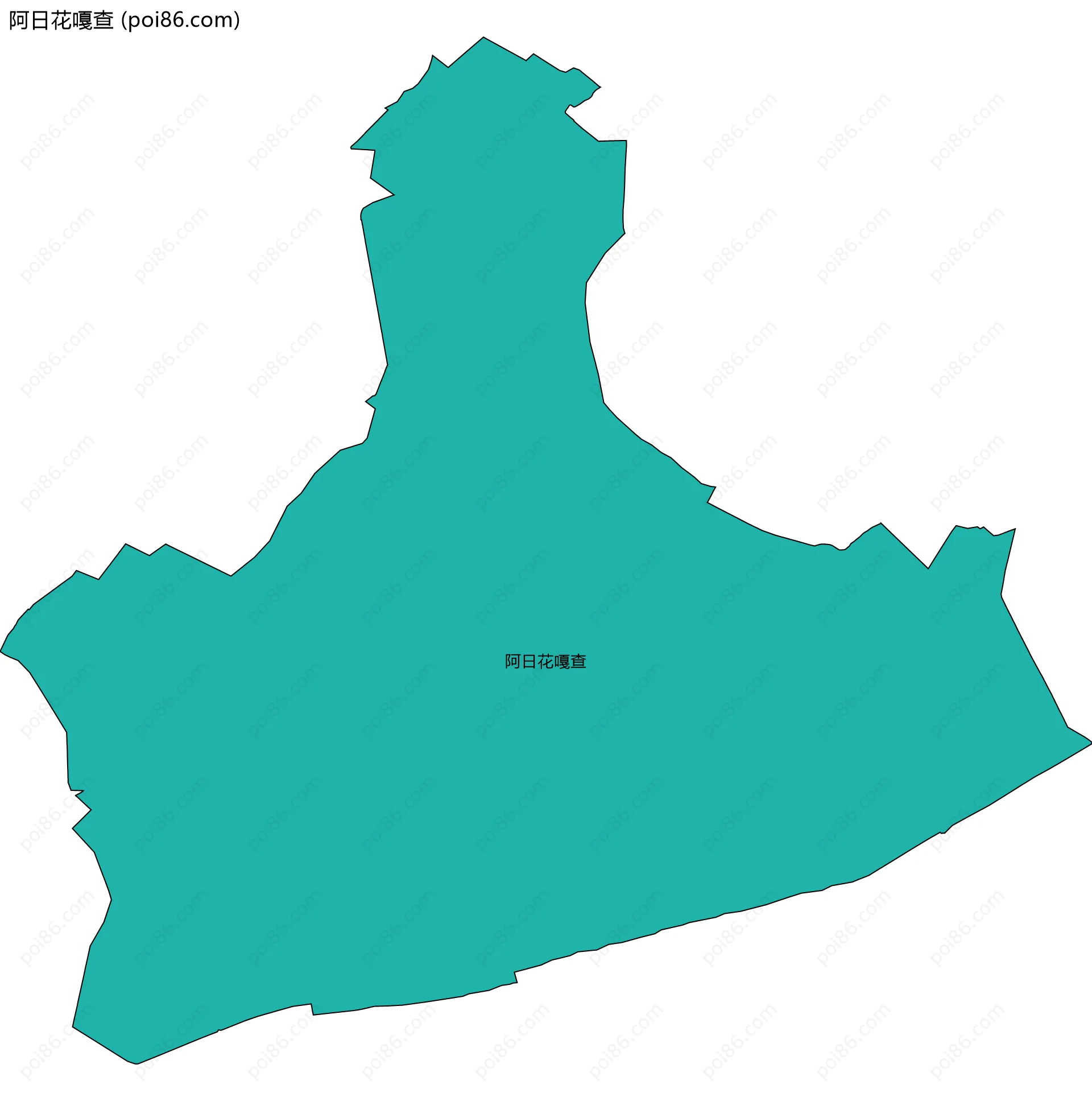 阿日花嘎查边界地图