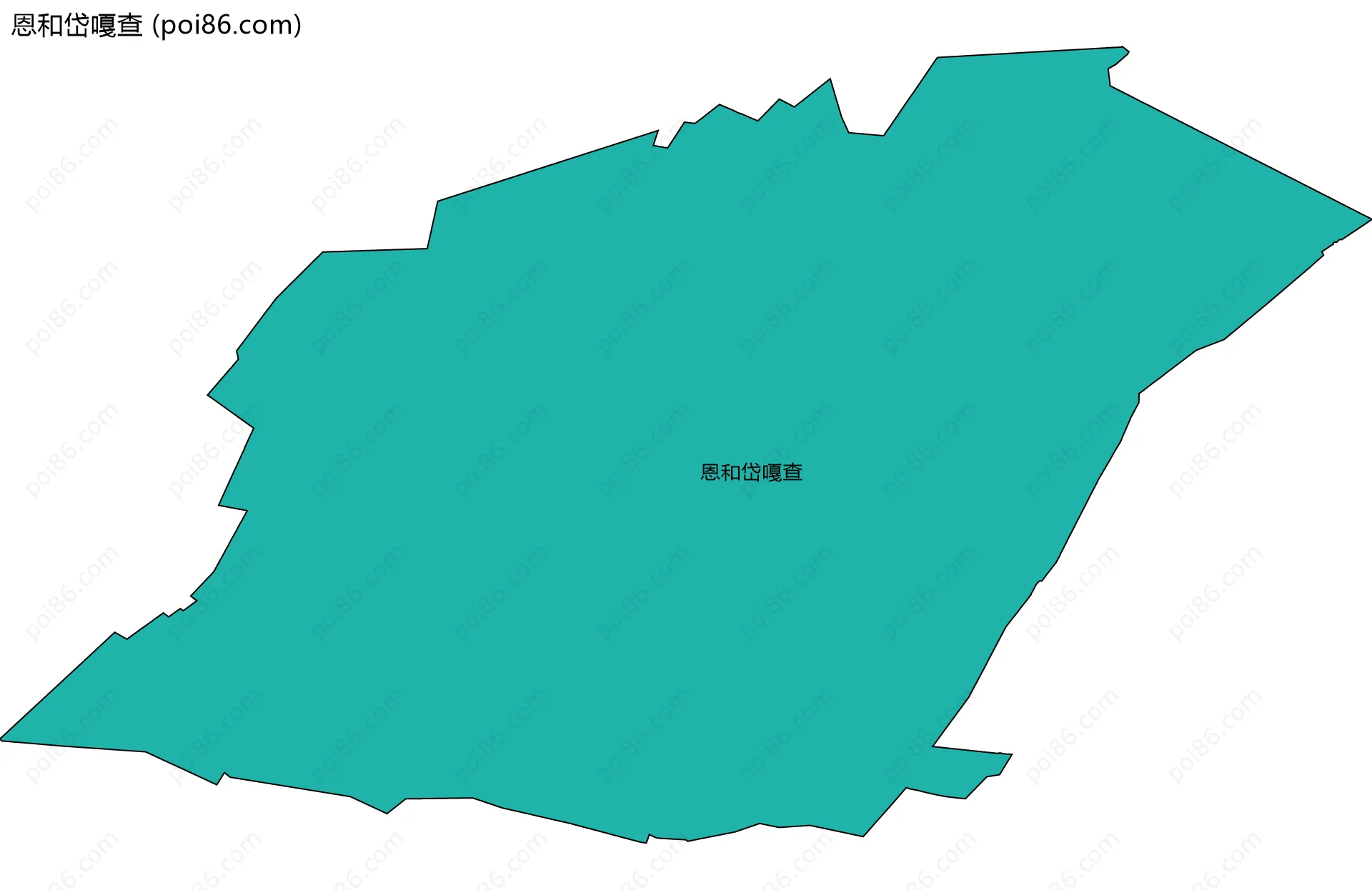 恩和岱嘎查边界地图