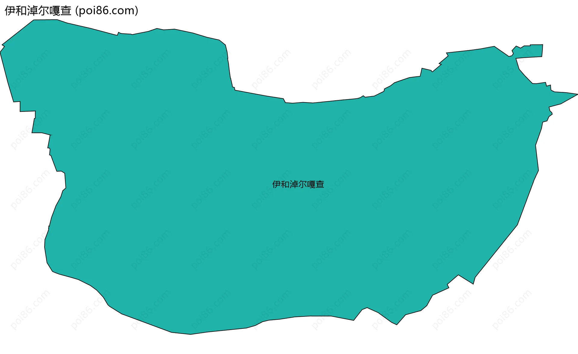 伊和淖尔嘎查边界地图