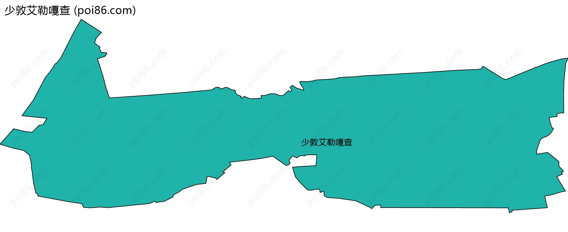 少敦艾勒嘎查边界地图