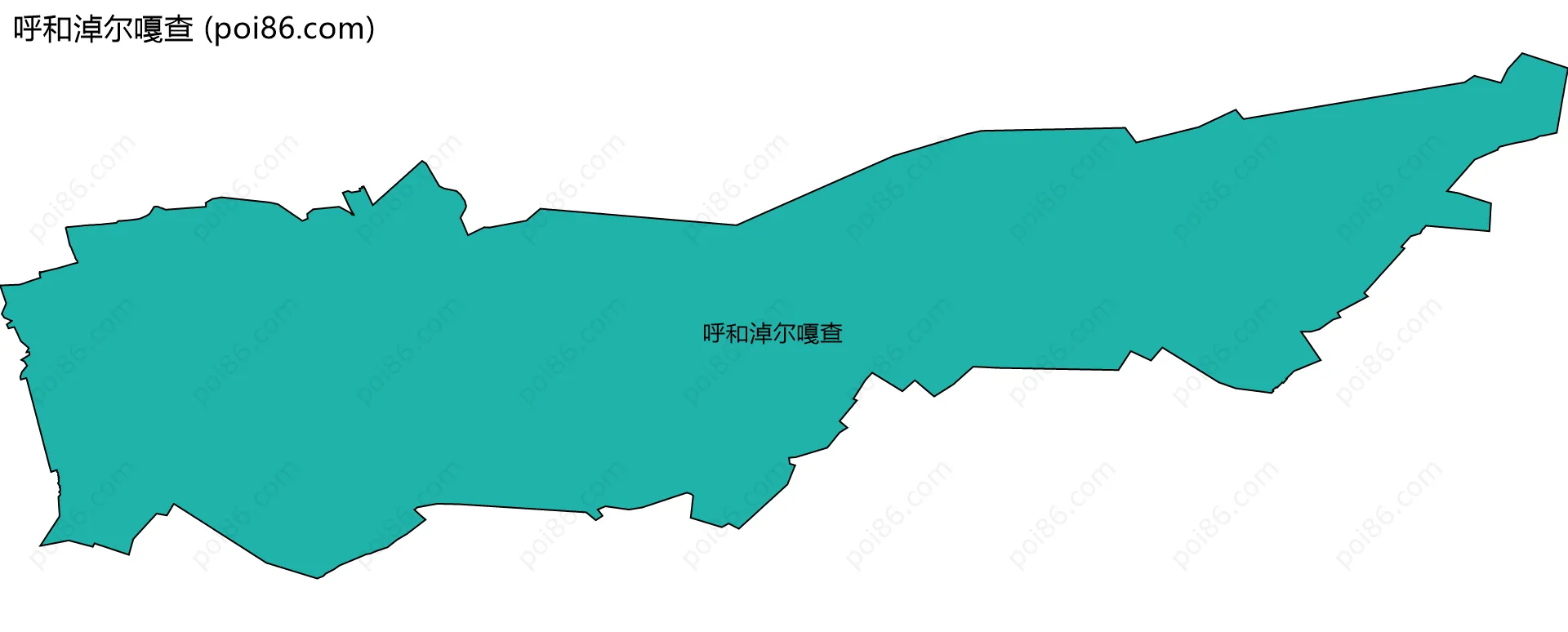 呼和淖尔嘎查边界地图