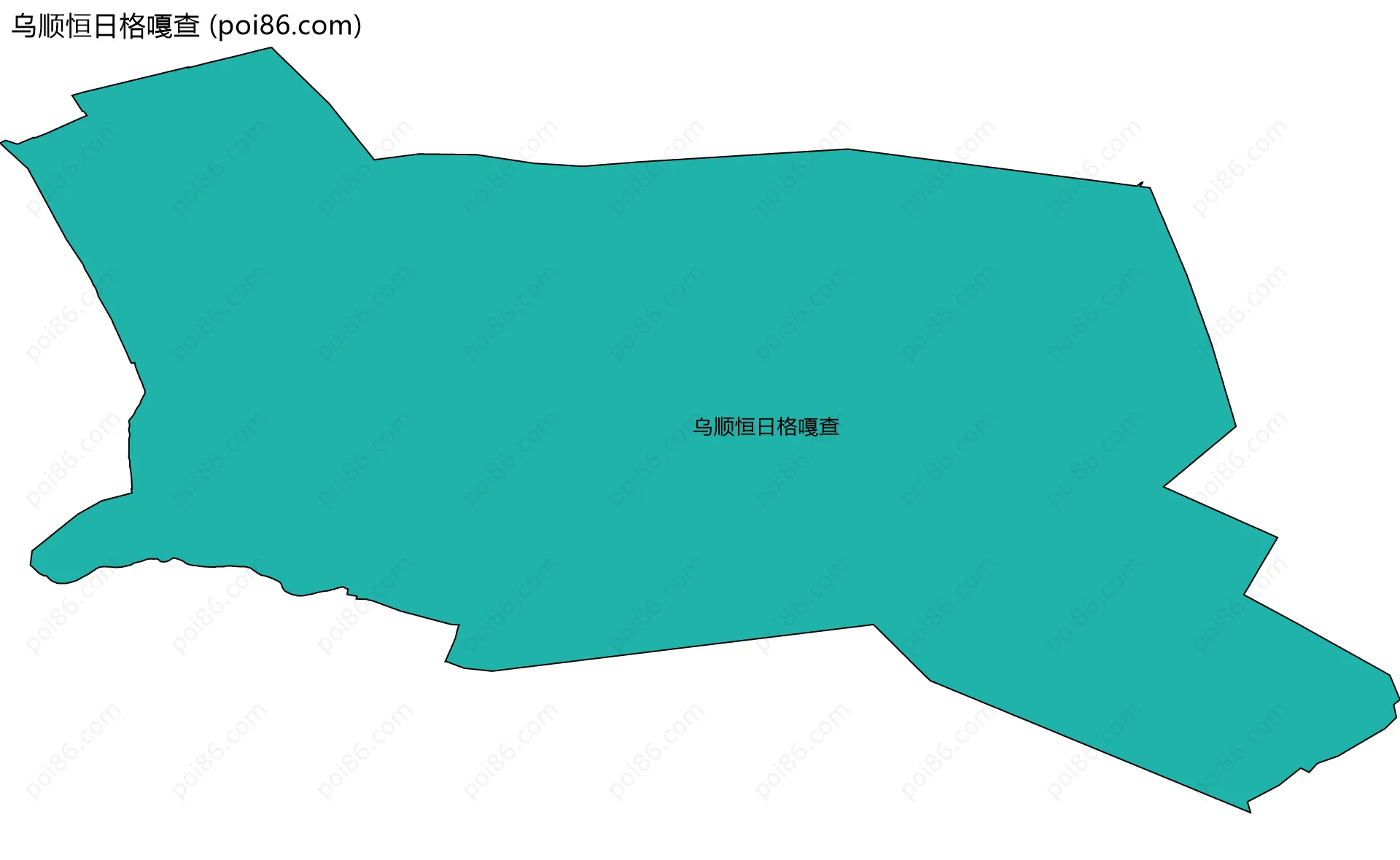 乌顺恒日格嘎查边界地图
