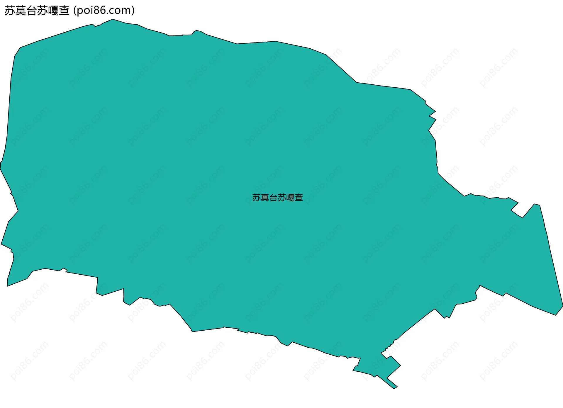 苏莫台苏嘎查边界地图