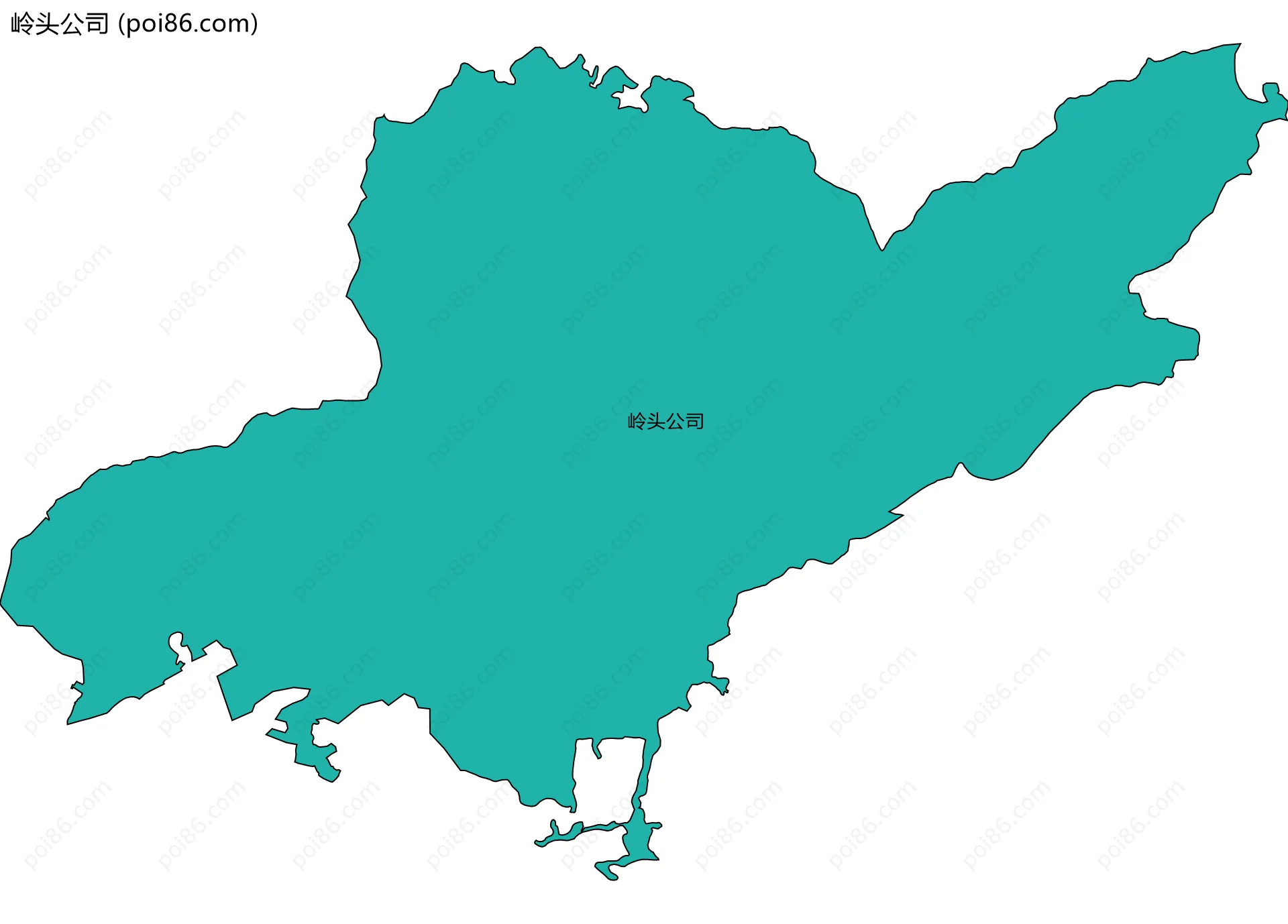 岭头公司边界地图