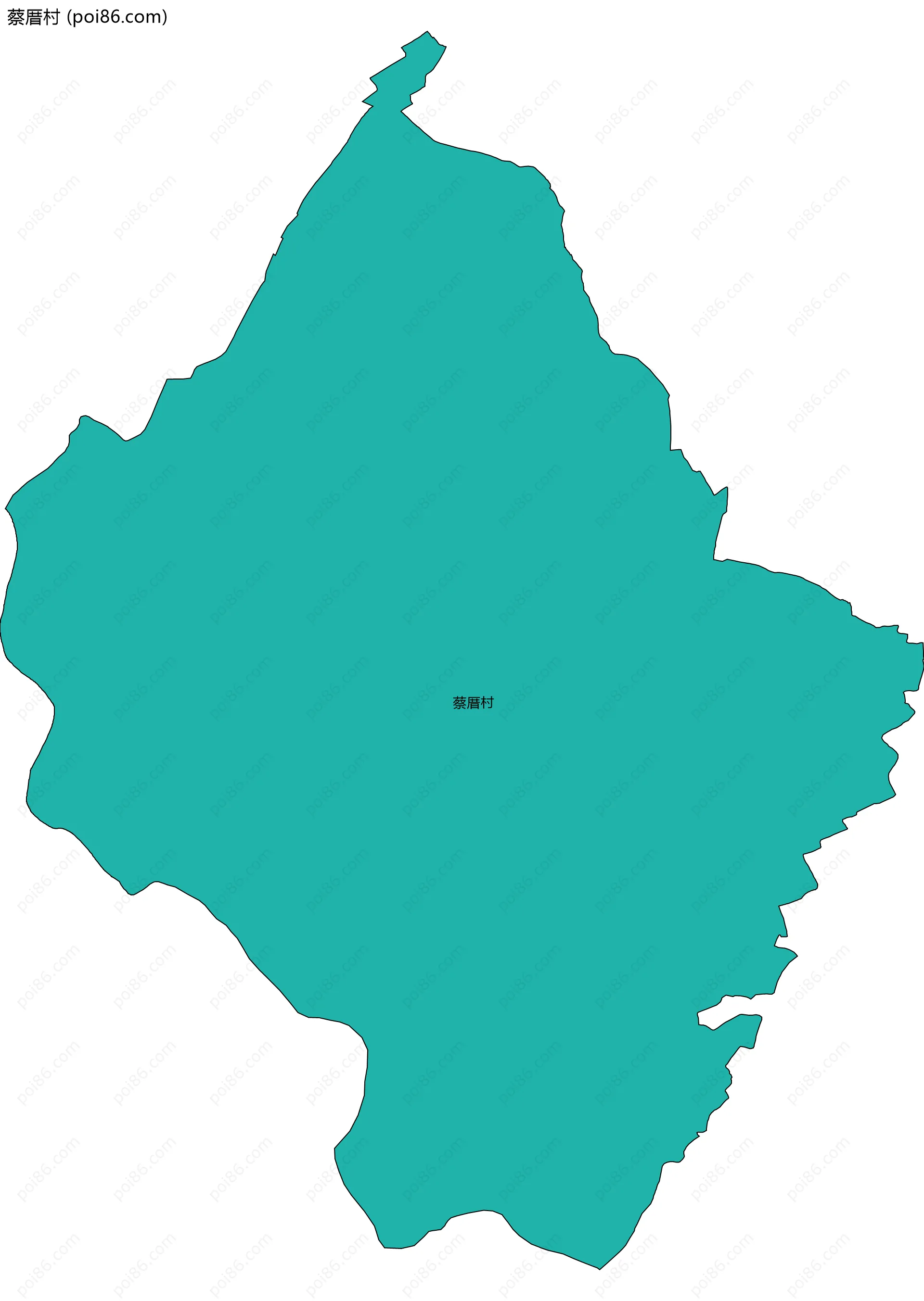 蔡厝村边界地图