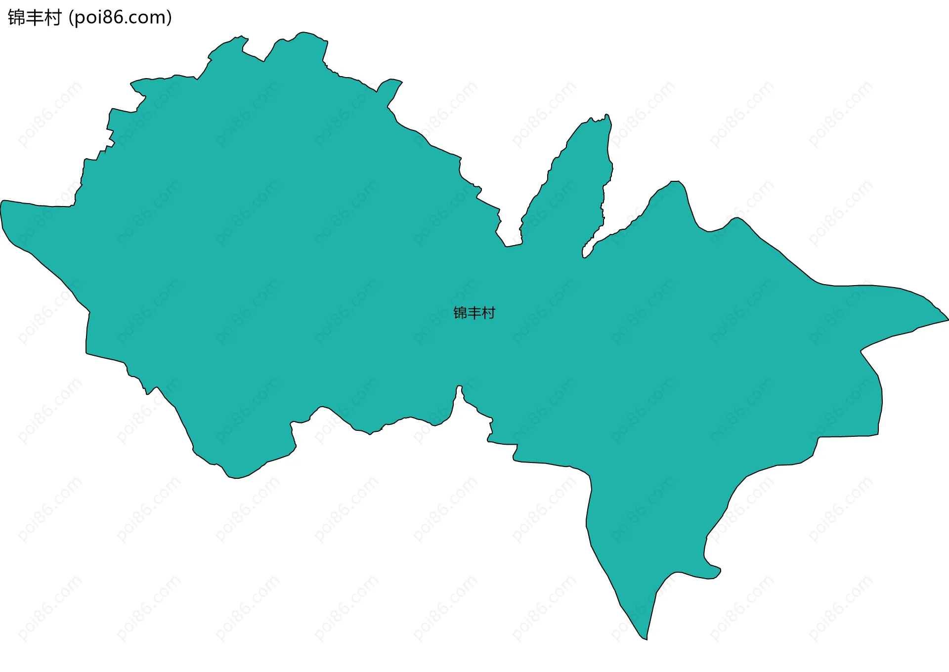 锦丰村边界地图
