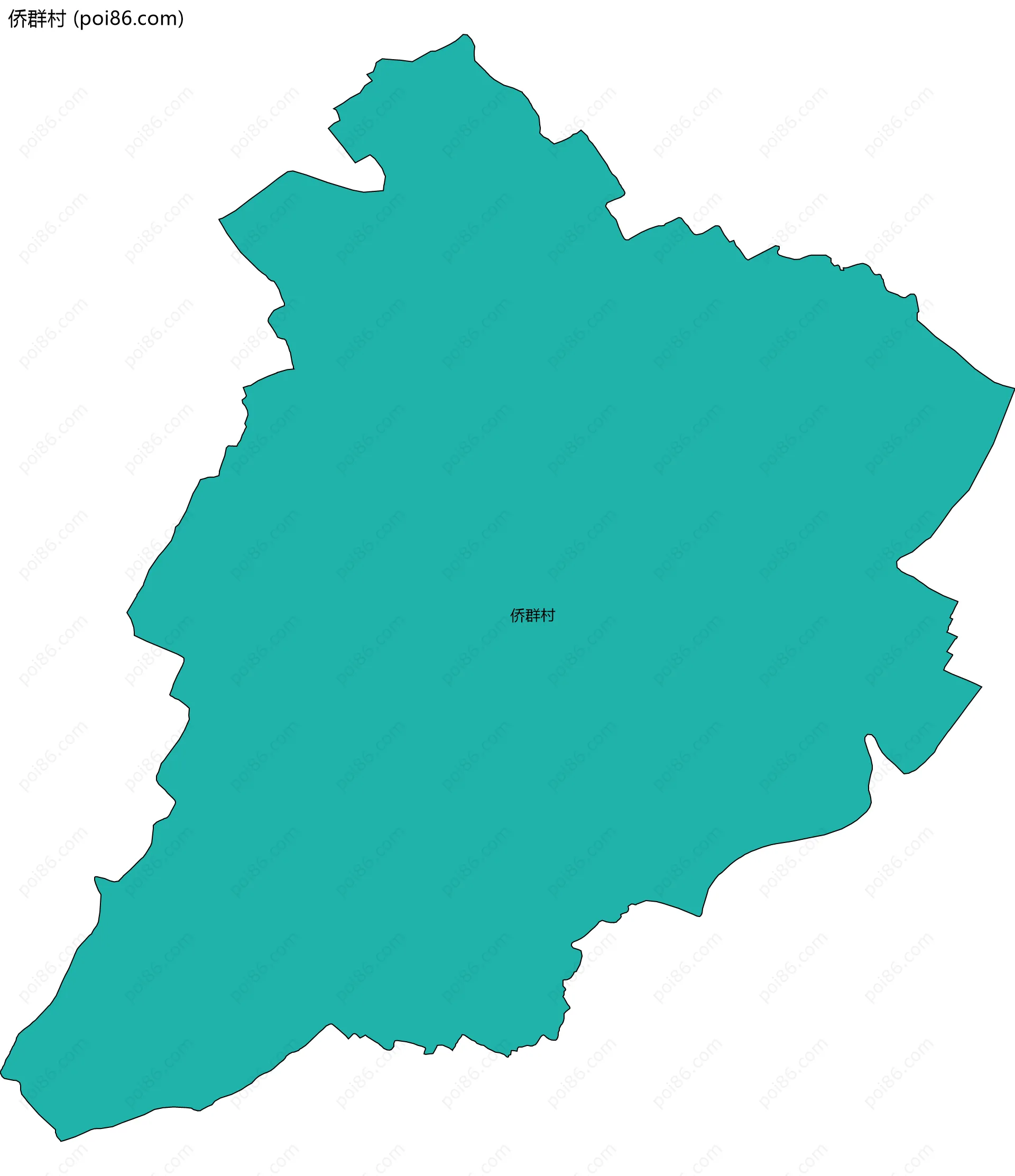 侨群村边界地图