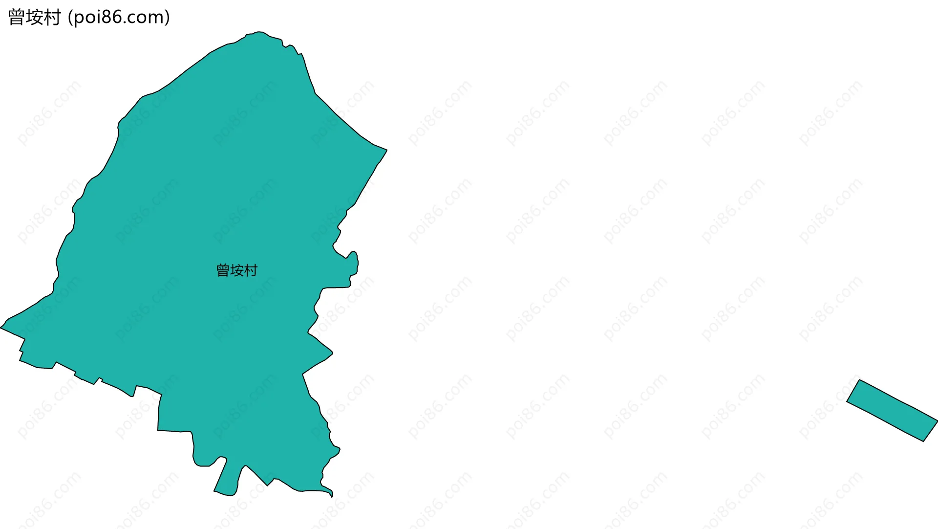 曾垵村边界地图