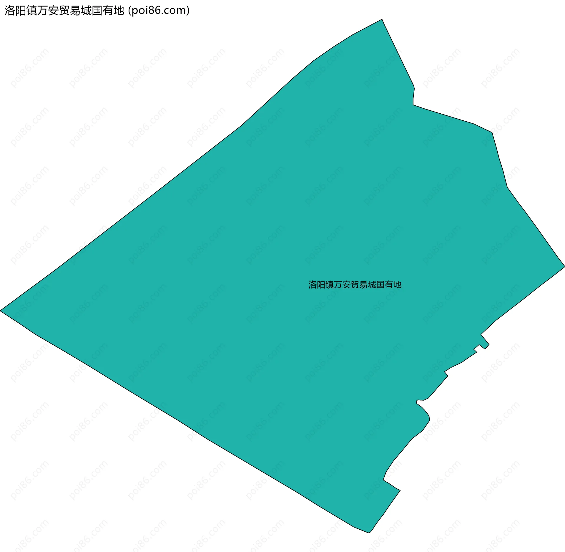 洛阳镇万安贸易城国有地边界地图