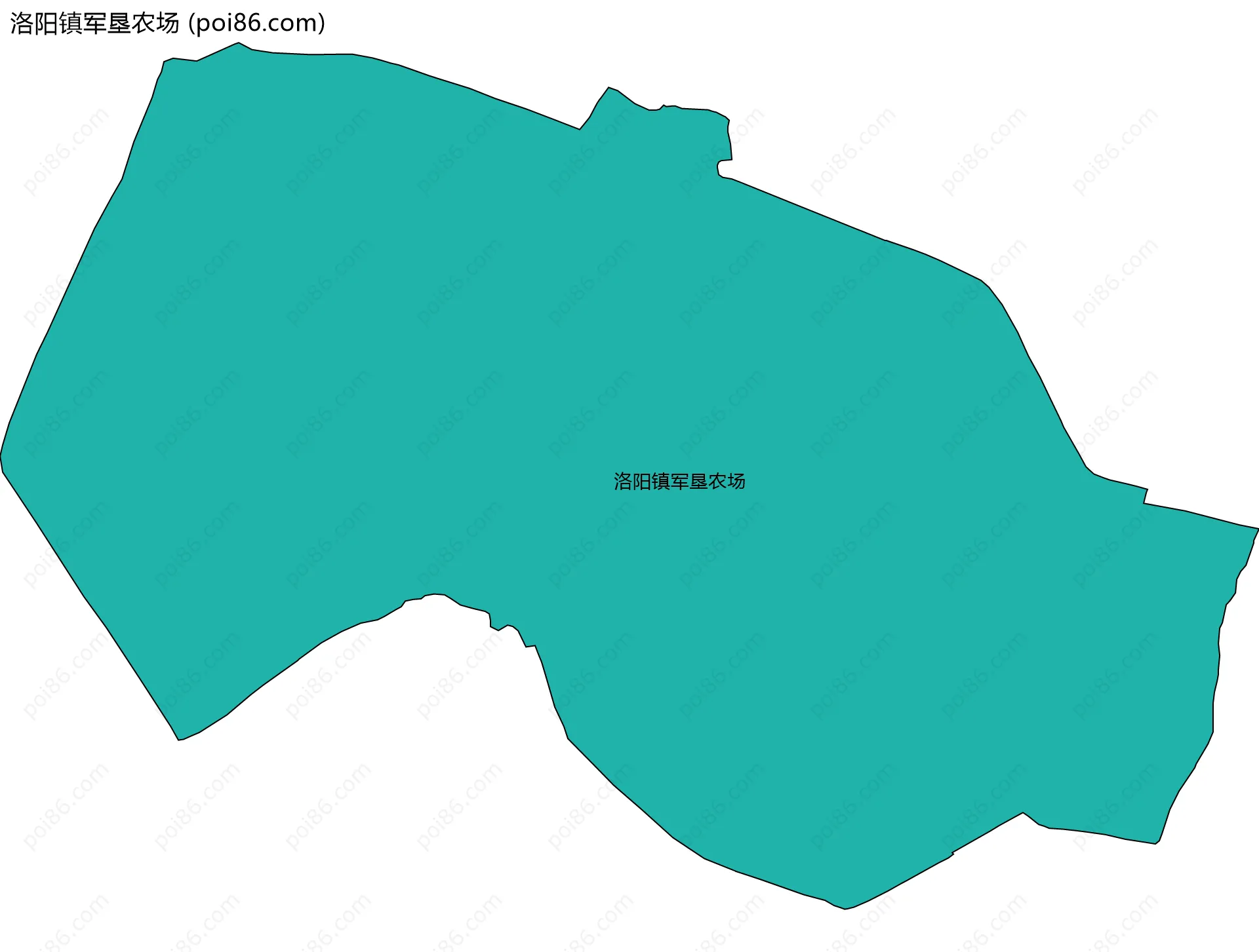 洛阳镇军垦农场边界地图