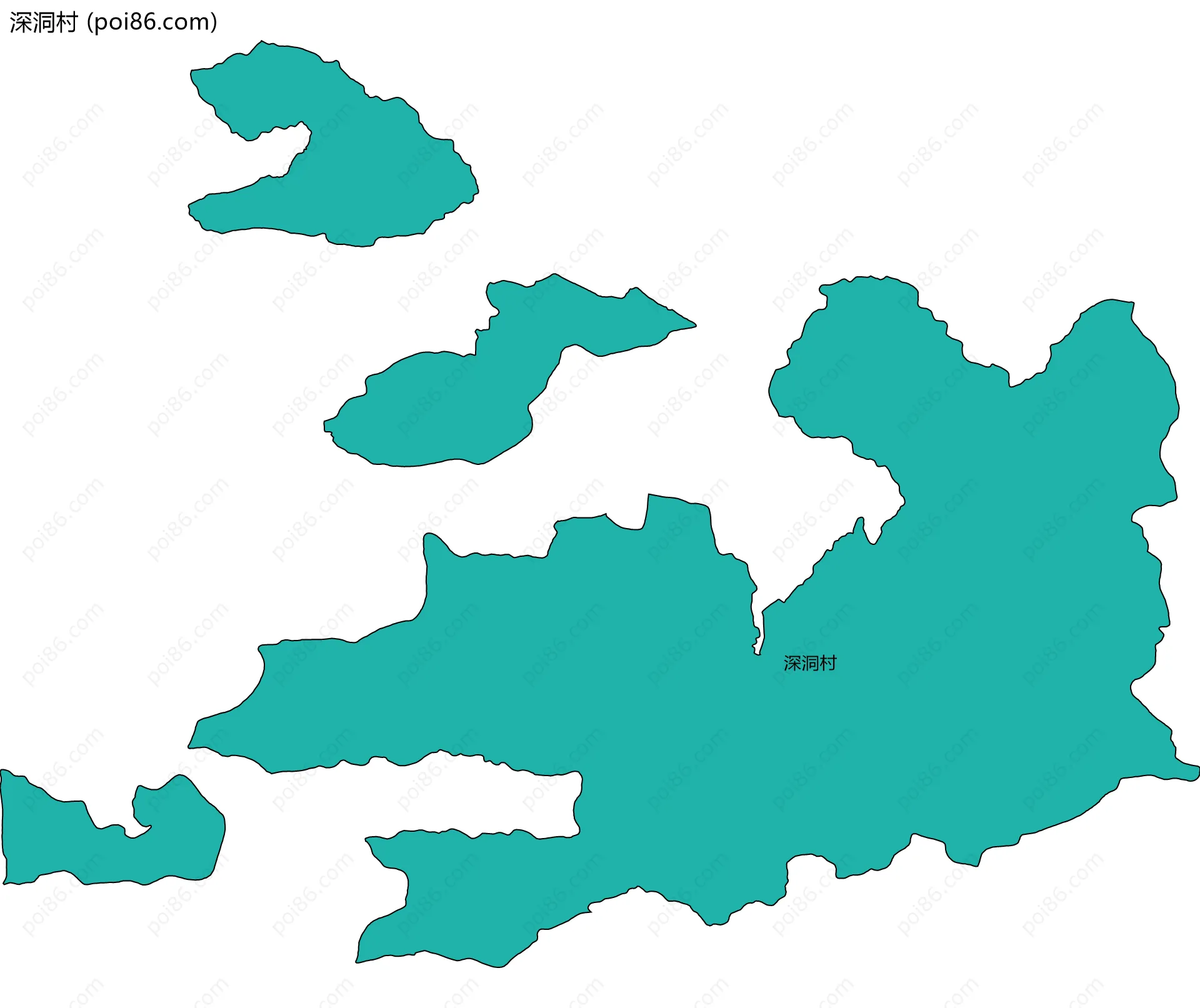 深洞村边界地图