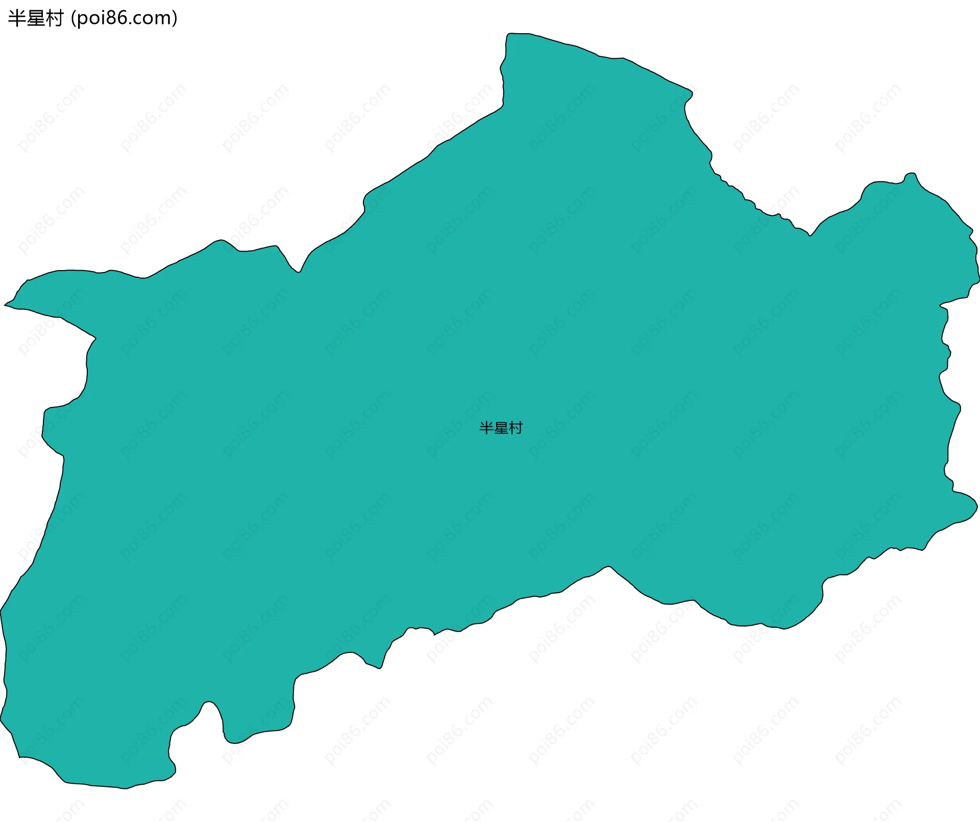 半星村边界地图
