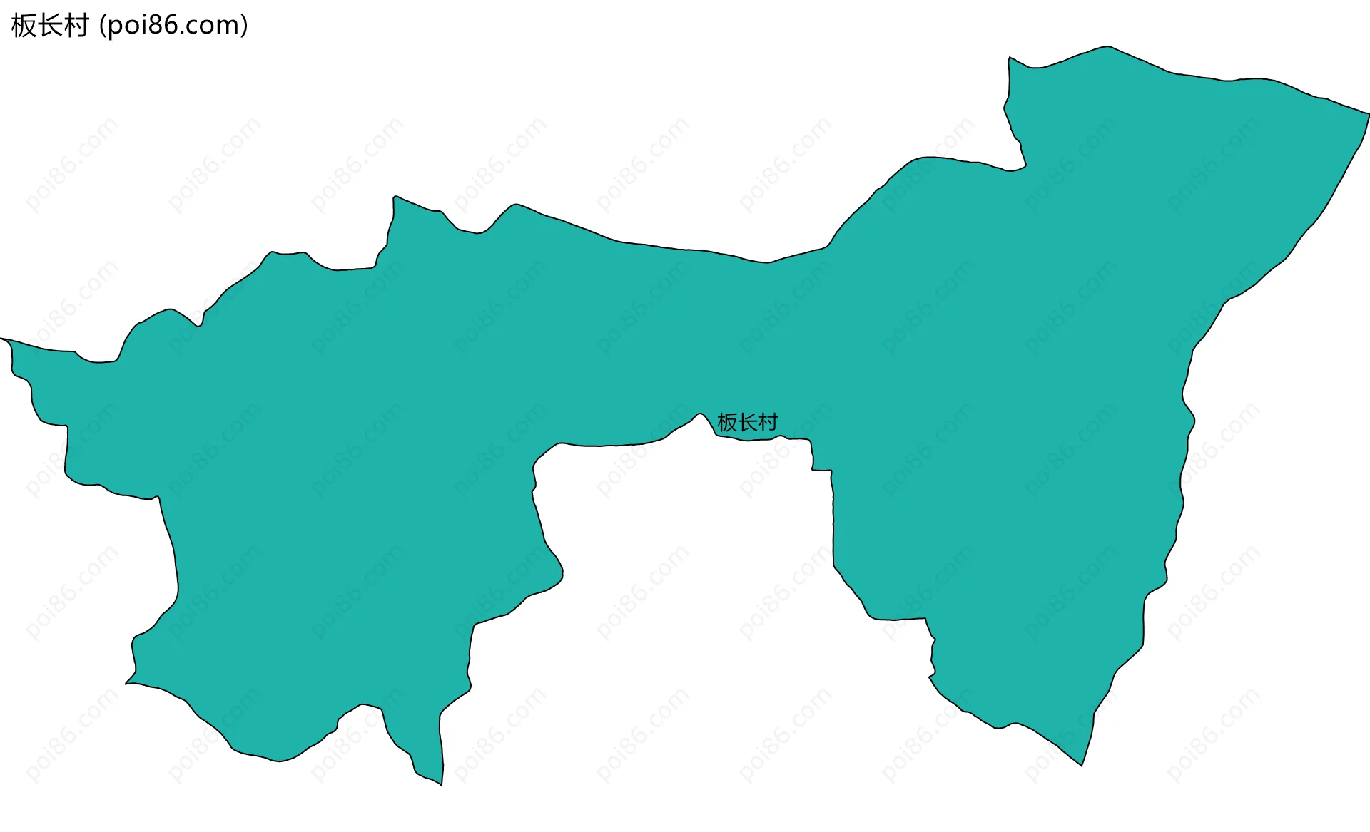 板长村边界地图
