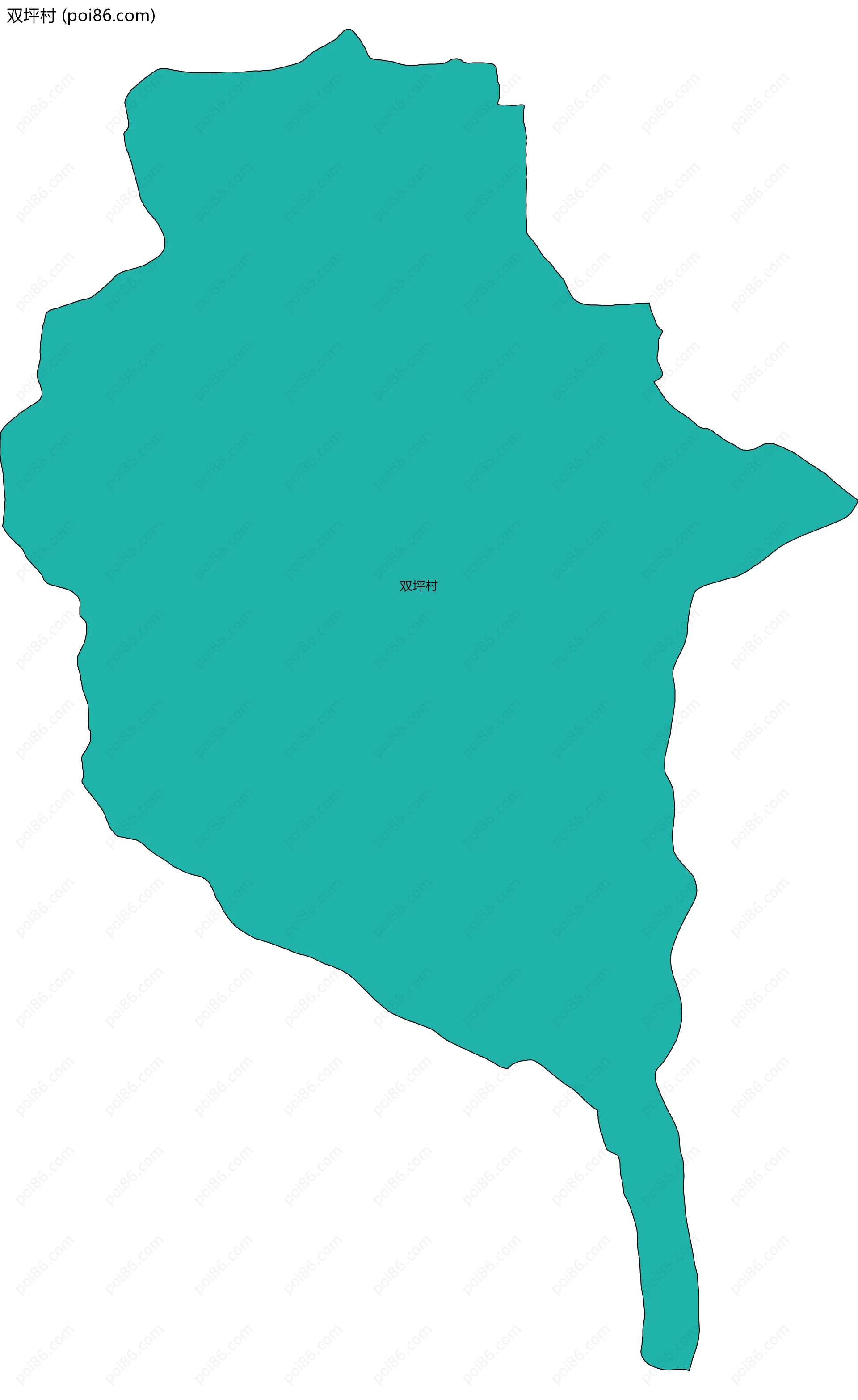 双坪村边界地图