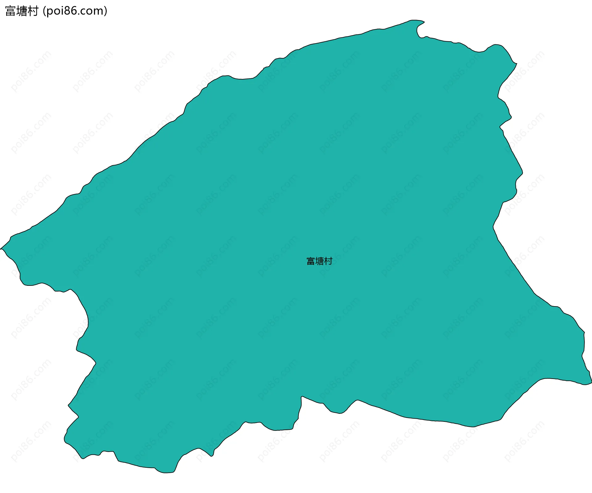 富塘村边界地图