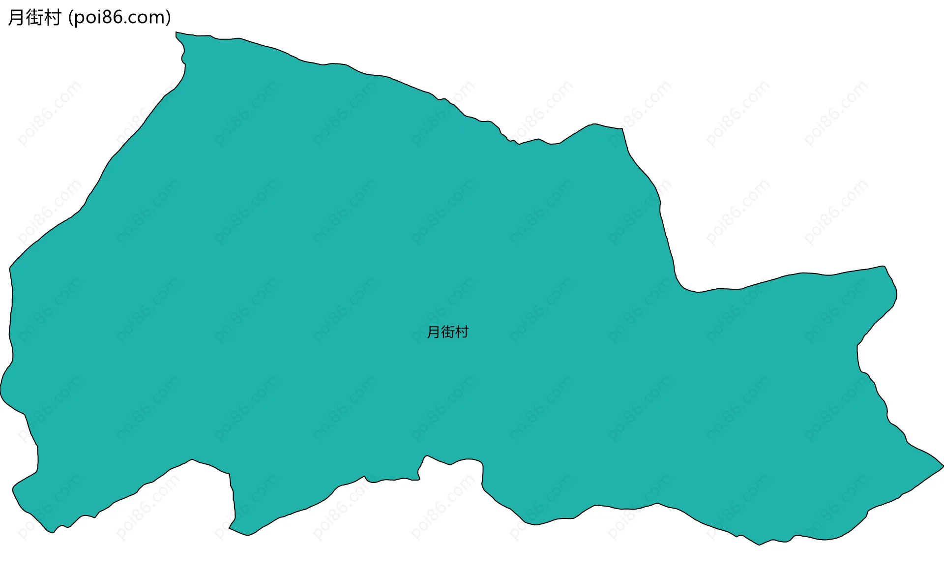 月街村边界地图