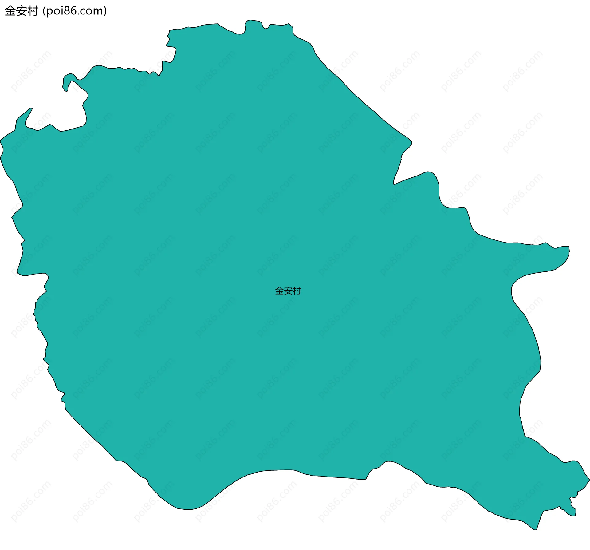 金安村边界地图