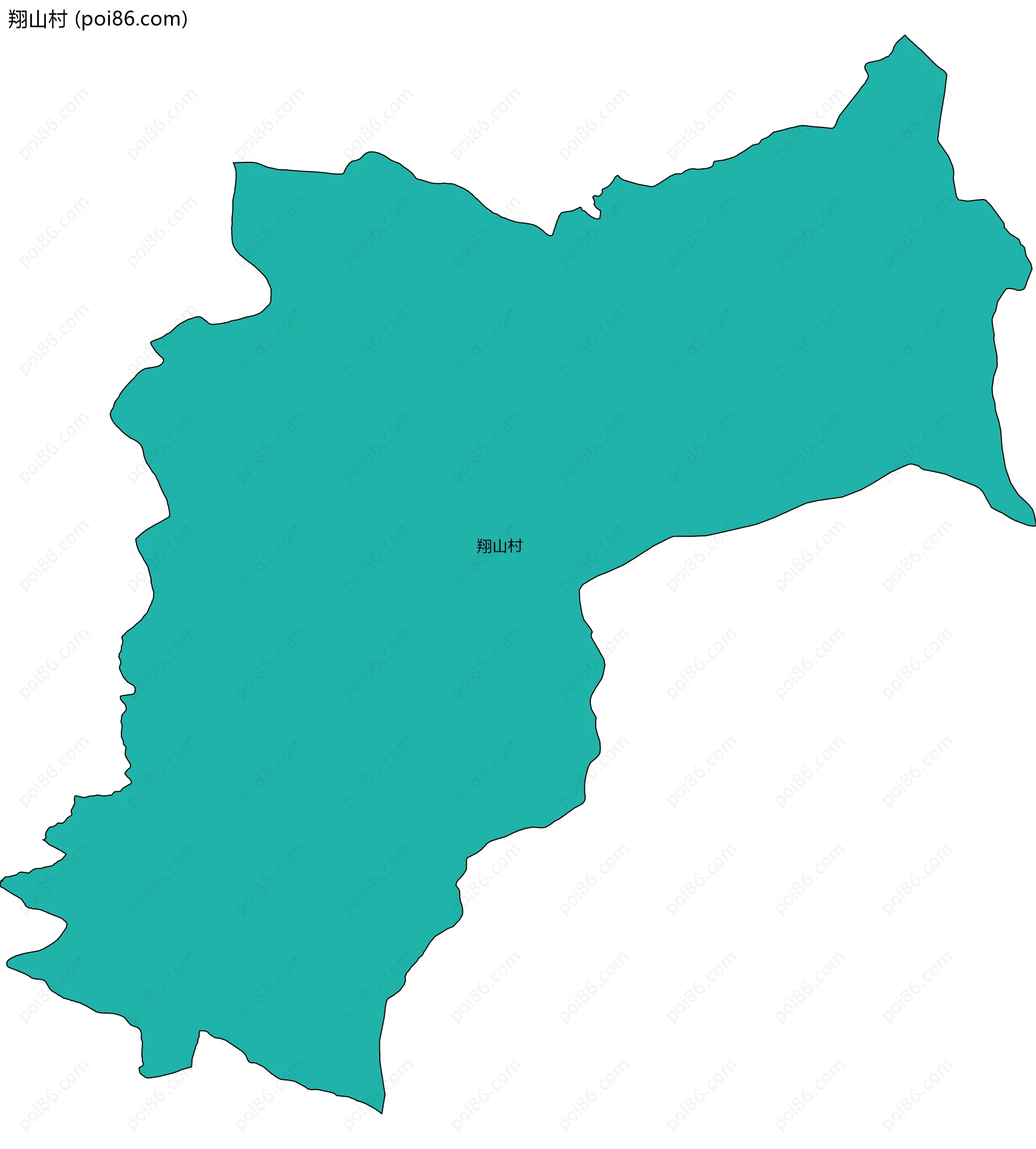 翔山村边界地图