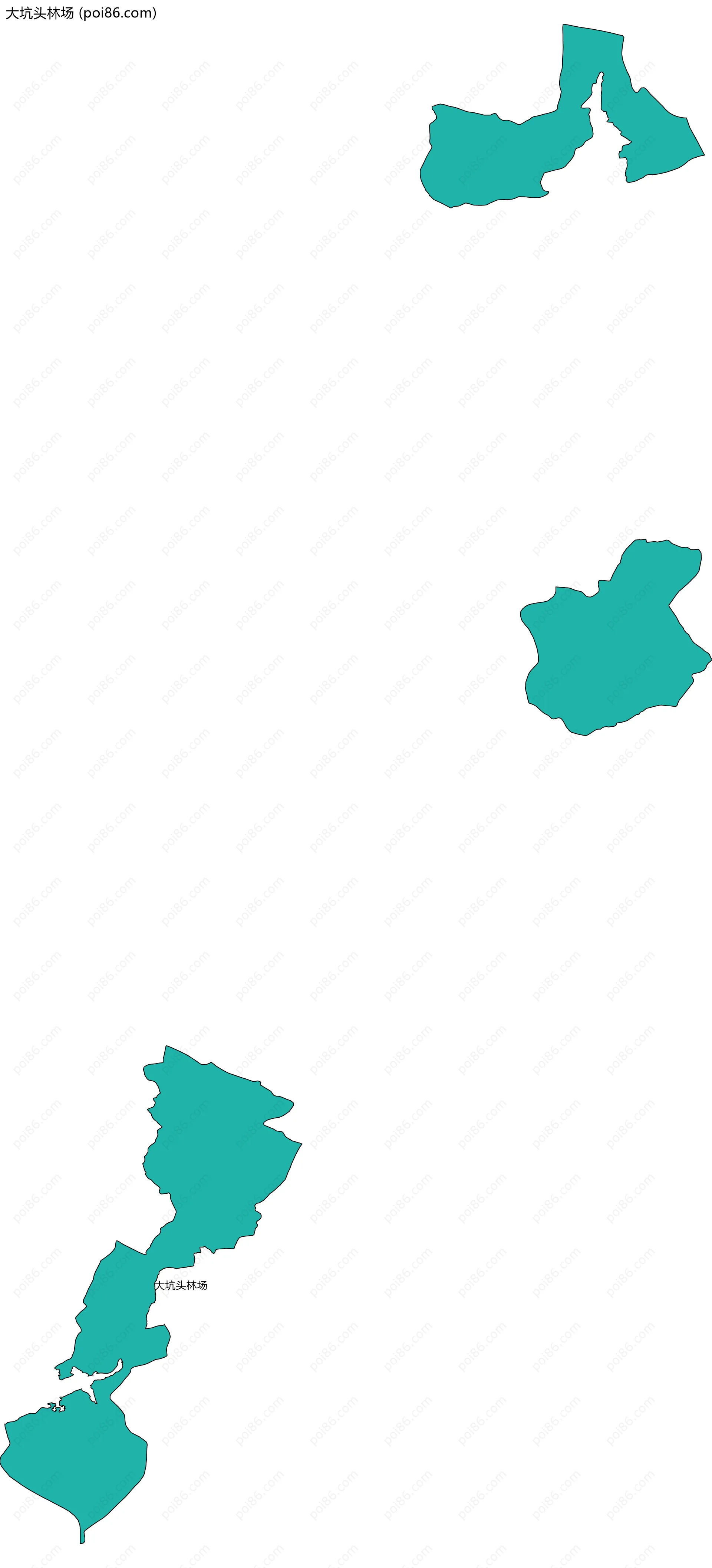 大坑头林场边界地图