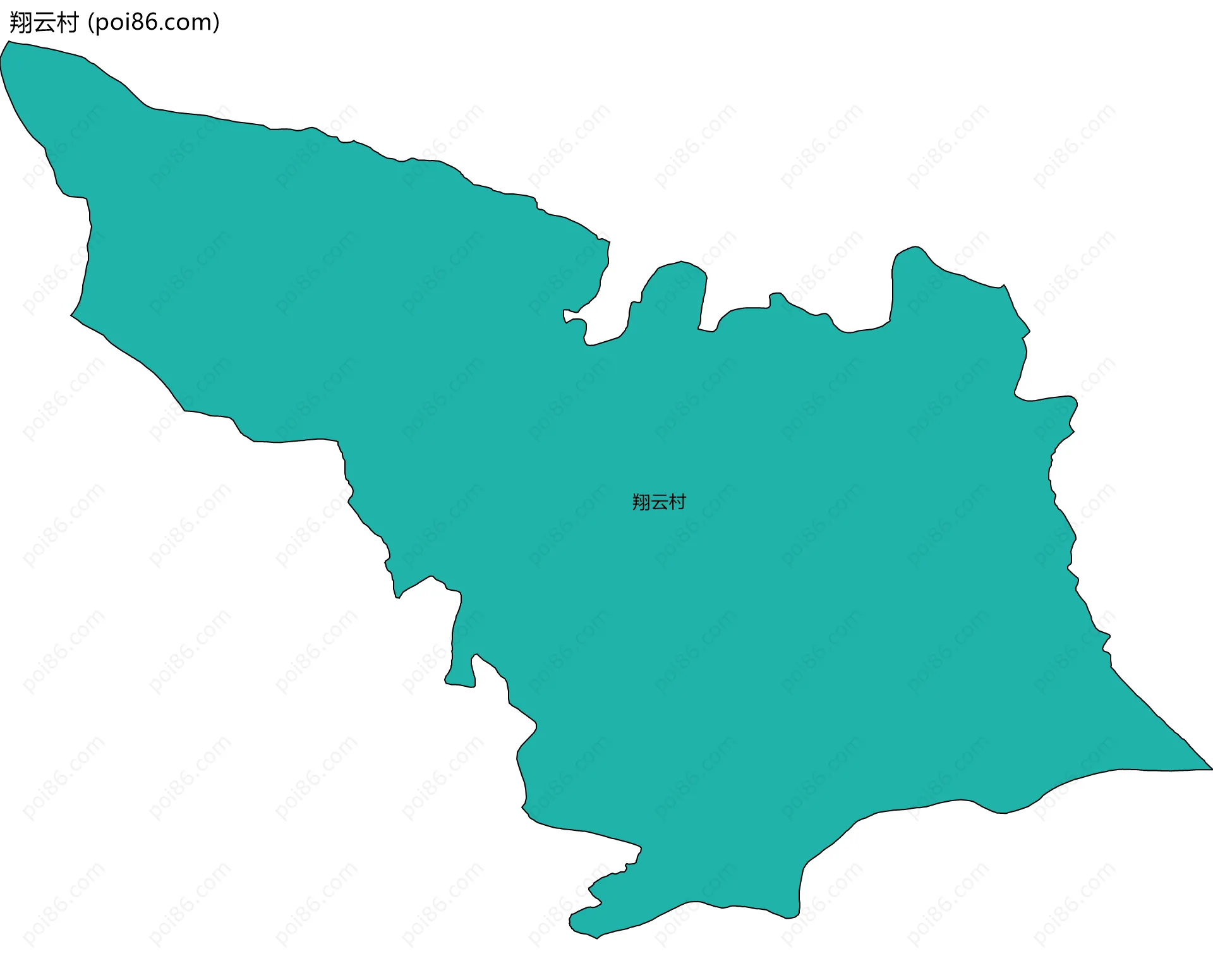翔云村边界地图
