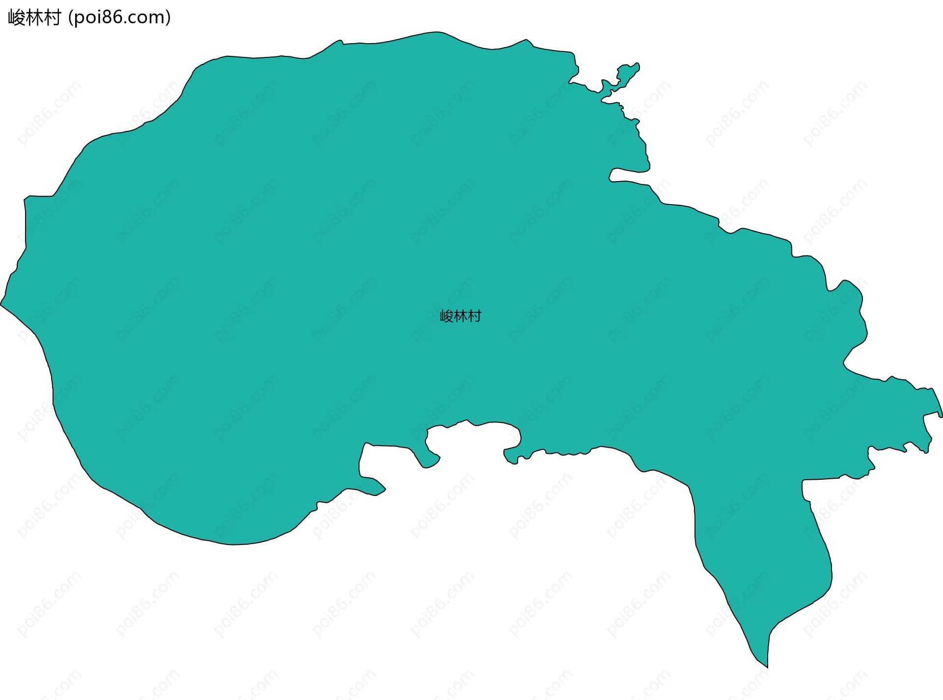 峻林村边界地图