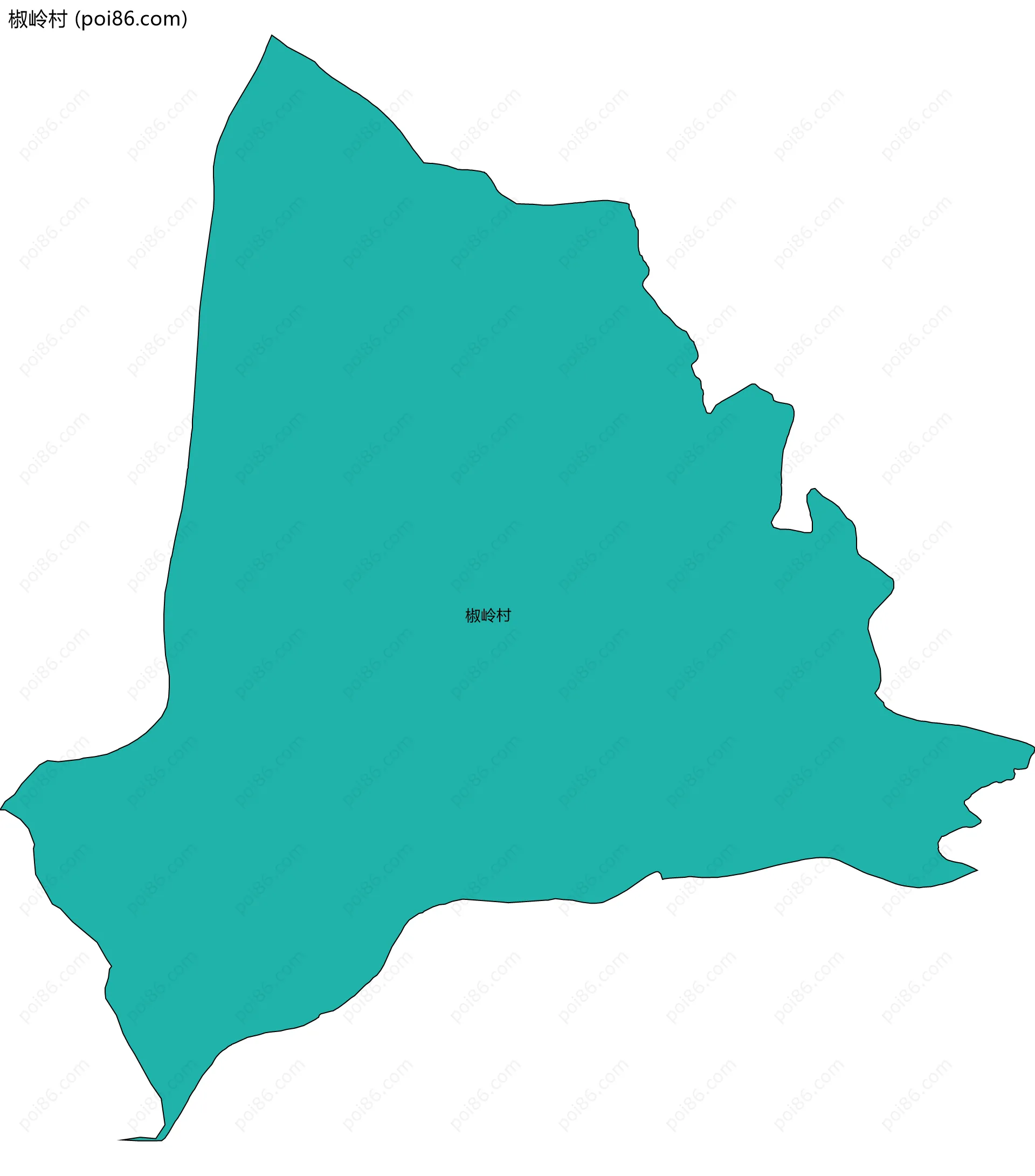 椒岭村边界地图