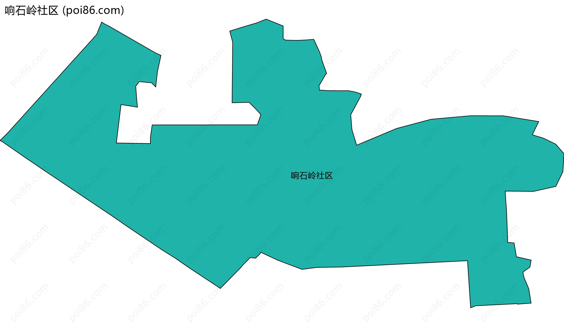 响石岭社区边界地图