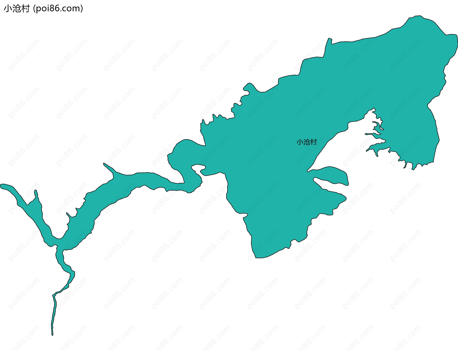 小沧村边界地图