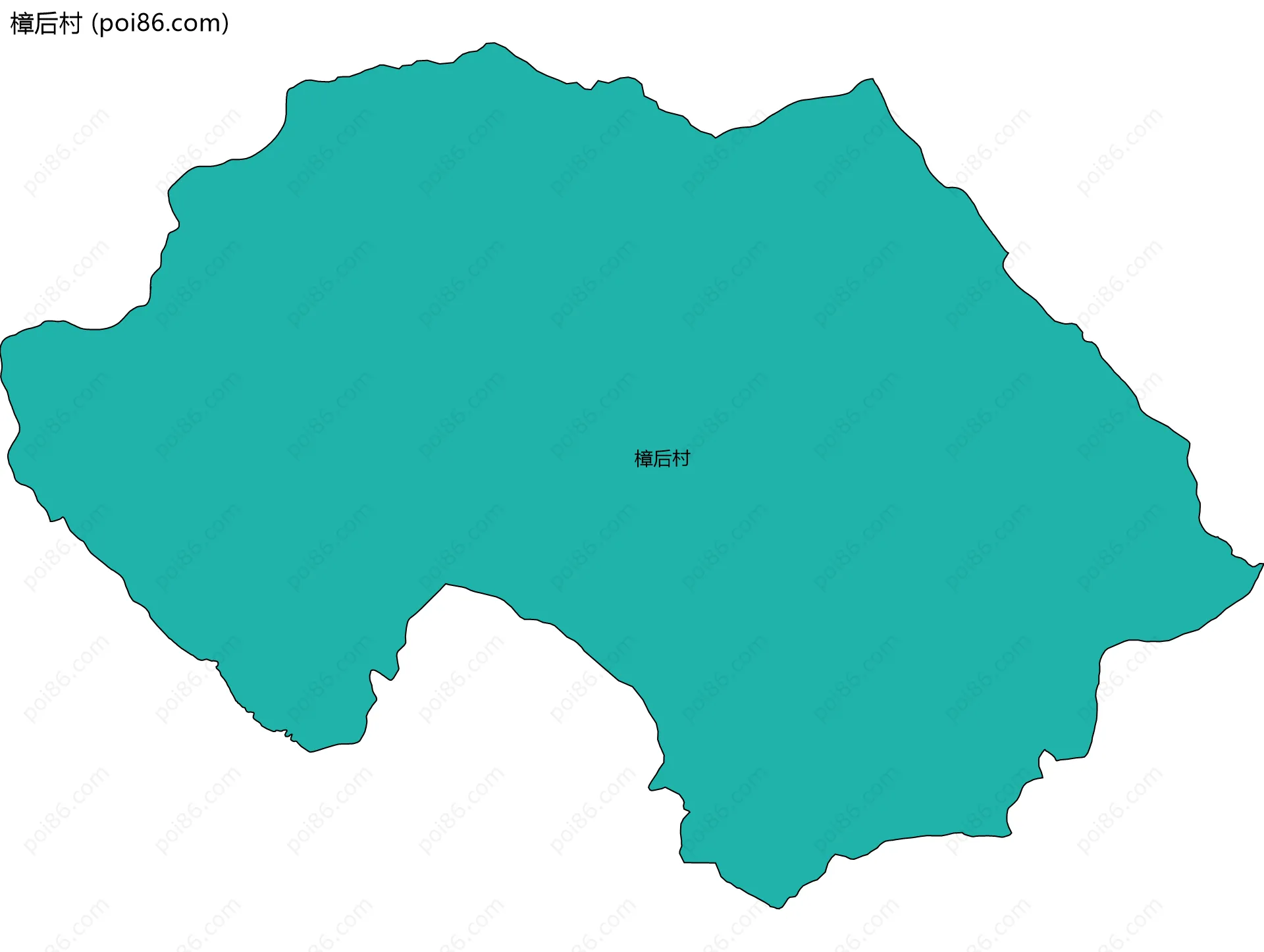 樟后村边界地图