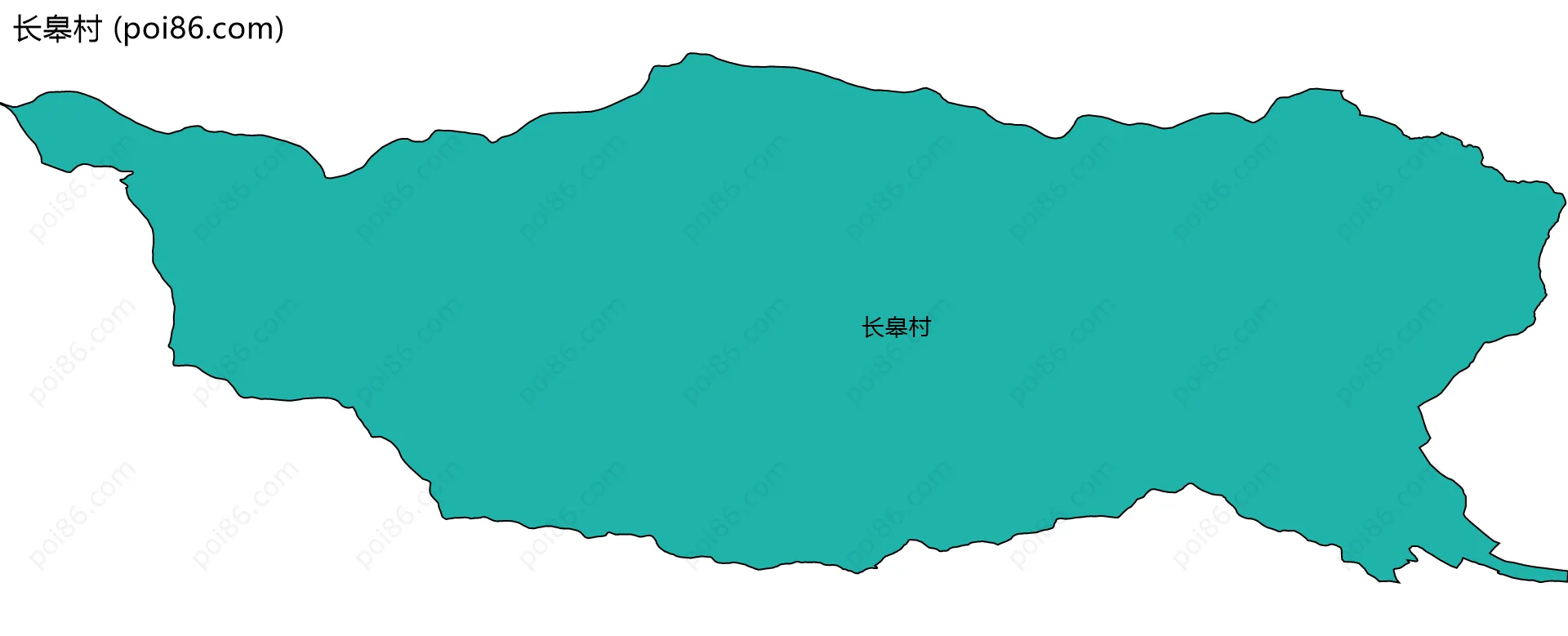 长皋村边界地图