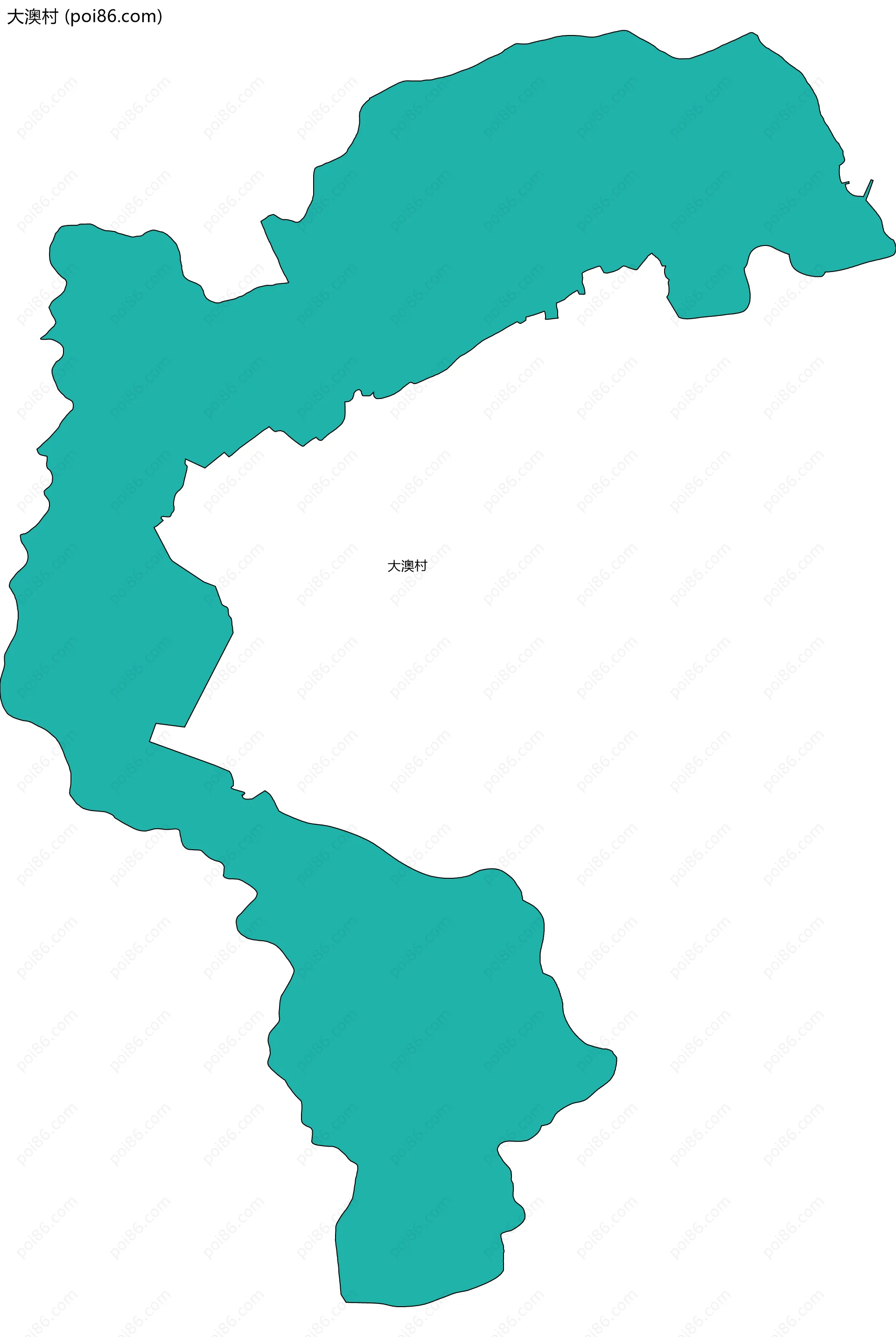 大澳村边界地图